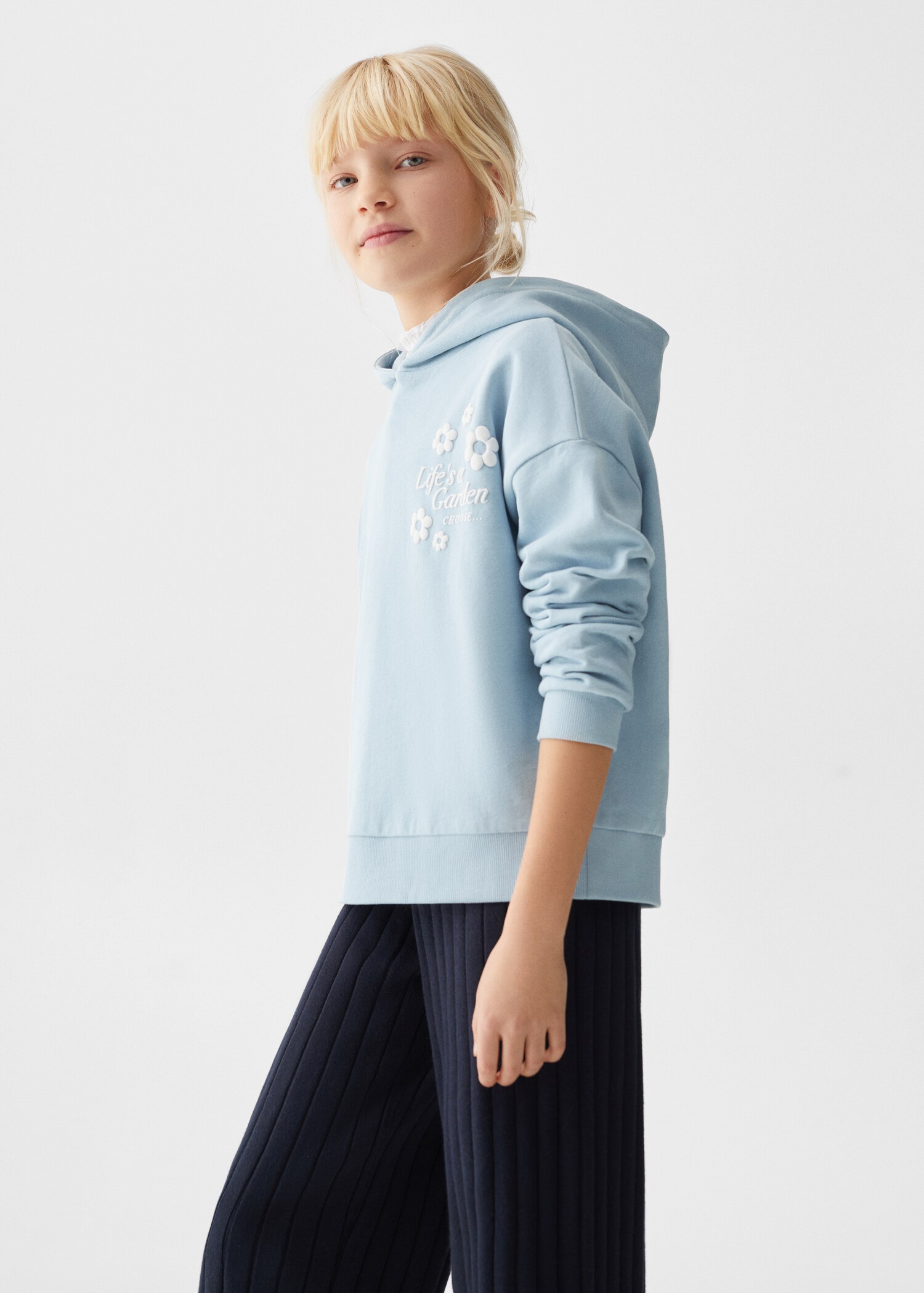 Sweater coton message - Plan moyen