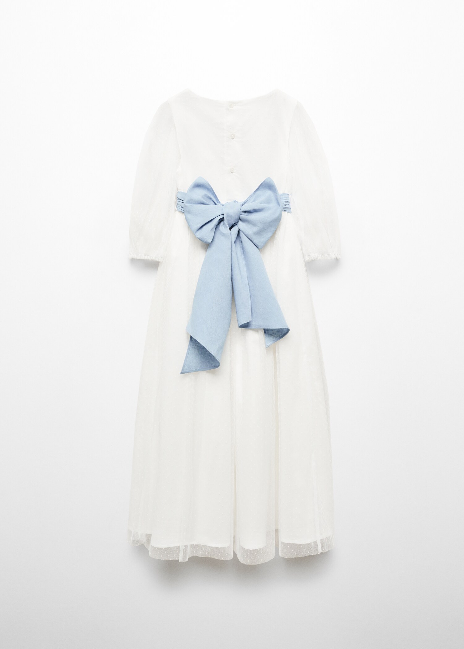 Vestido plumeti lazo - Reverso del artículo