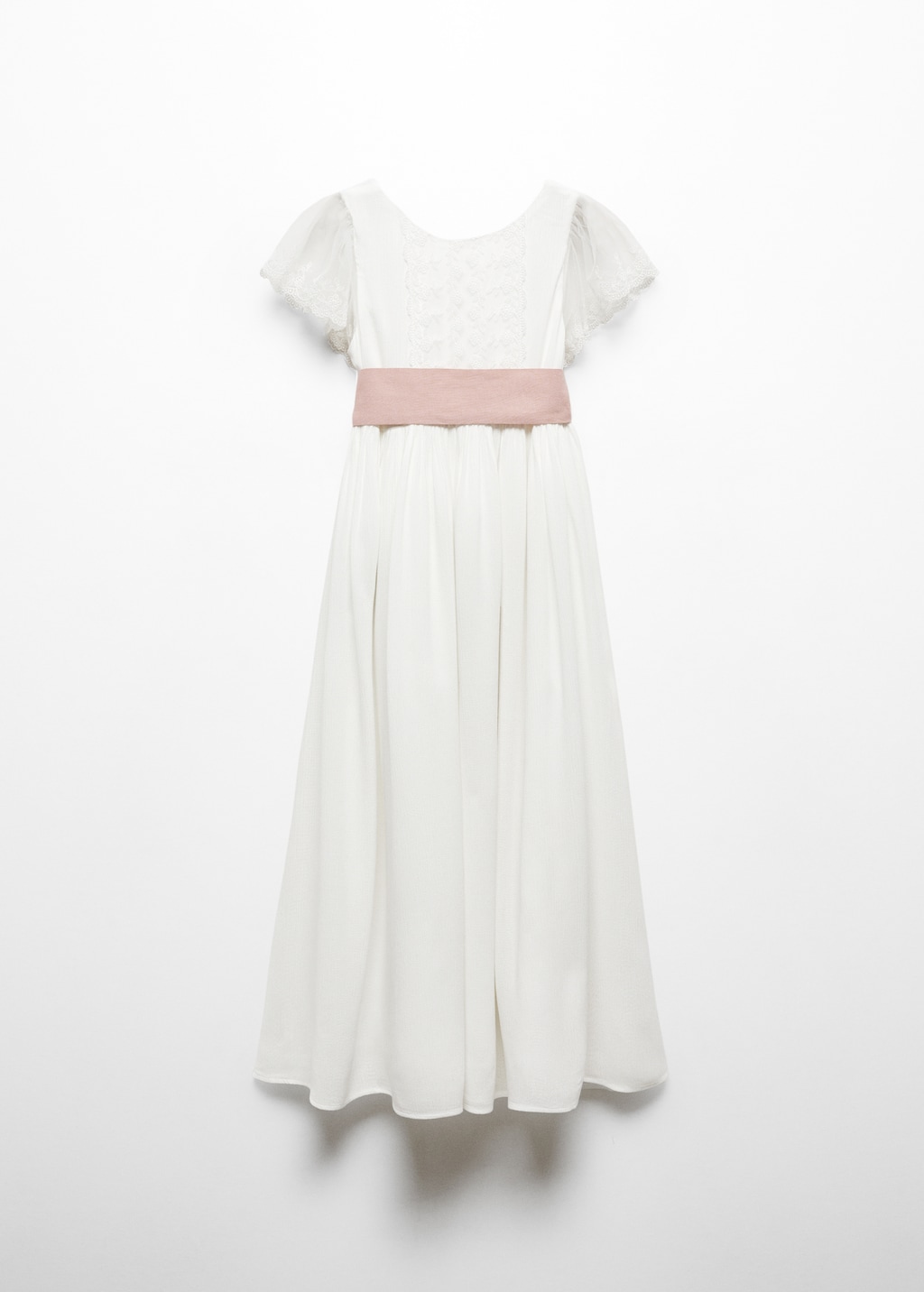 Bow embroidered dress