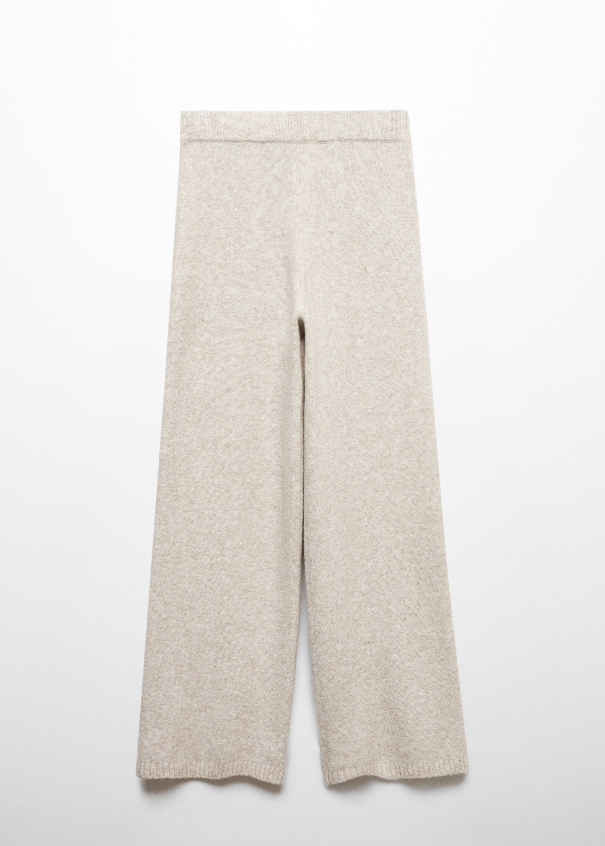 Cotton-linen knitted pants  - Article without model