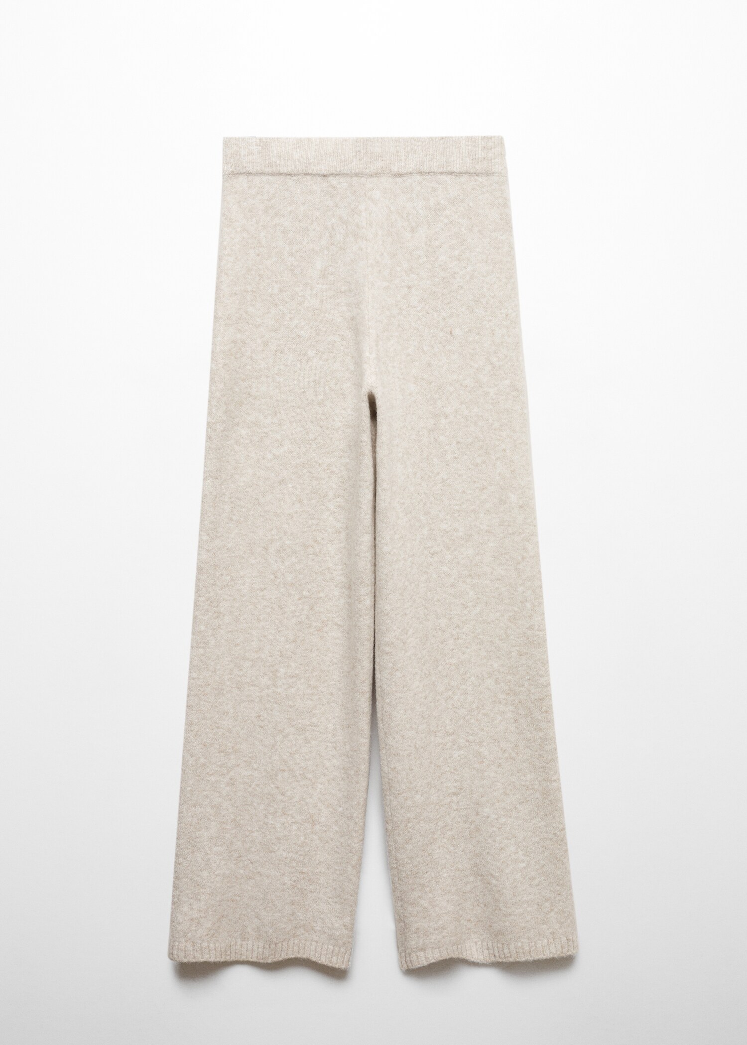 Cotton-linen knitted trousers  - Article without model