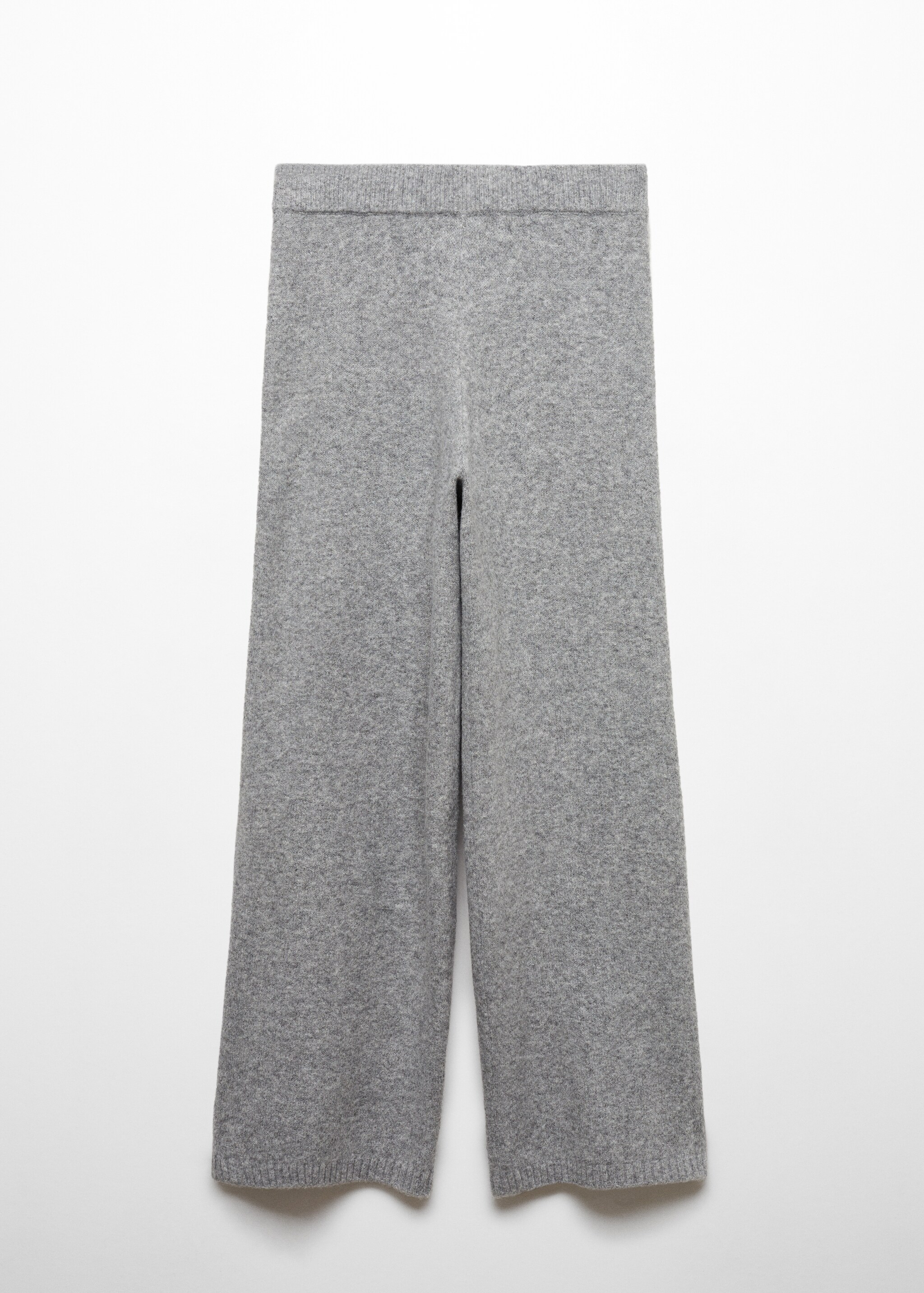 Cotton-linen knitted trousers  - Article without model