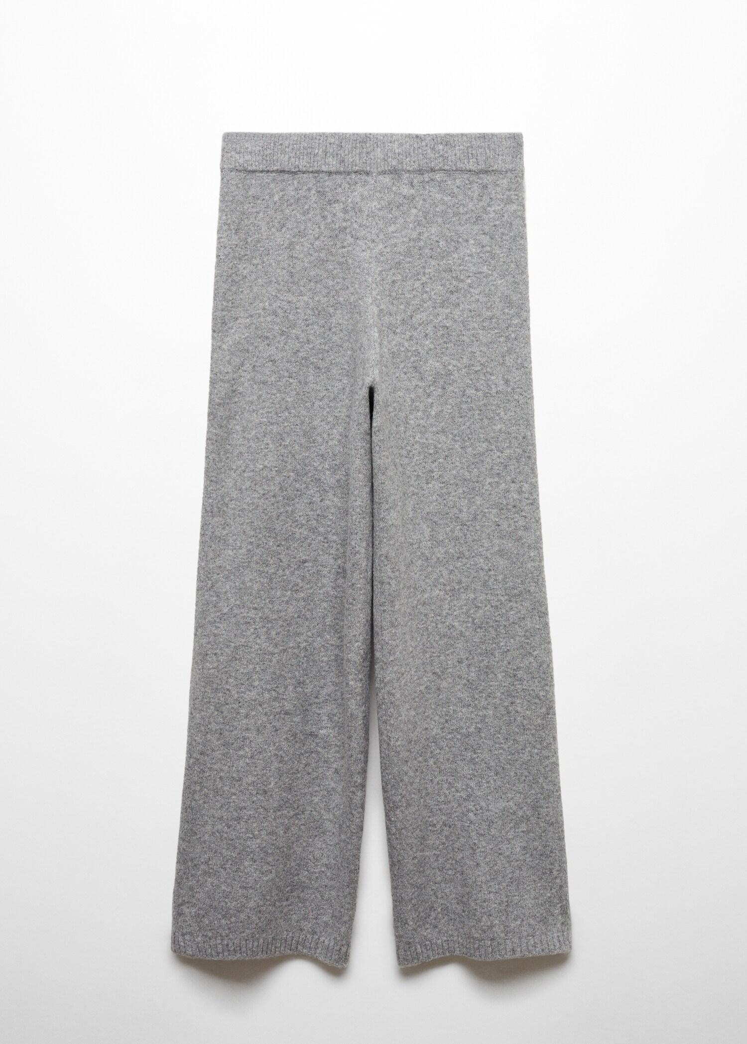 Straight knitted trousers - Article without model