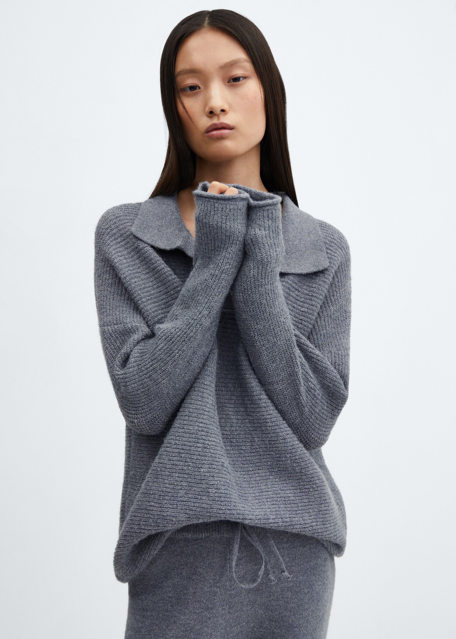 Oversized knit sweater - Medium plane