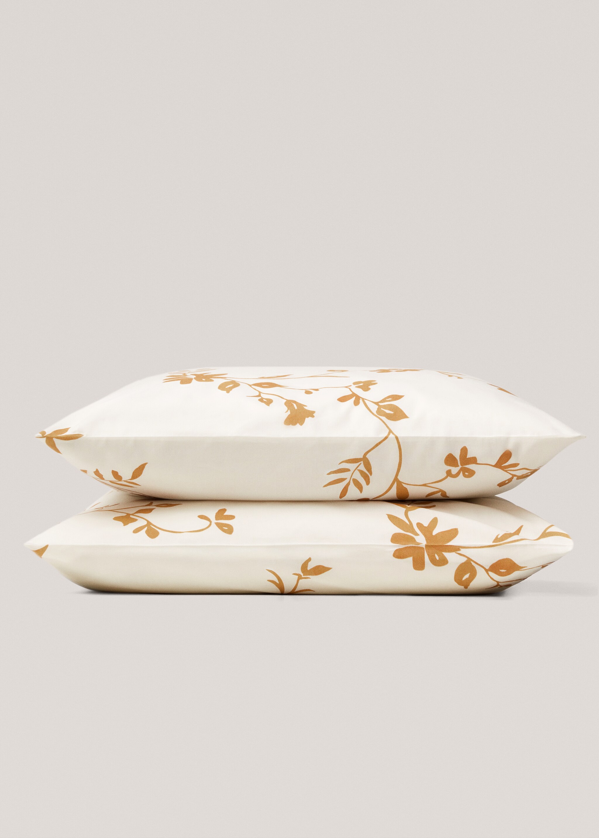 Cotton pillowcase with floral design 60x60cm - Szczegóły artykułu 1