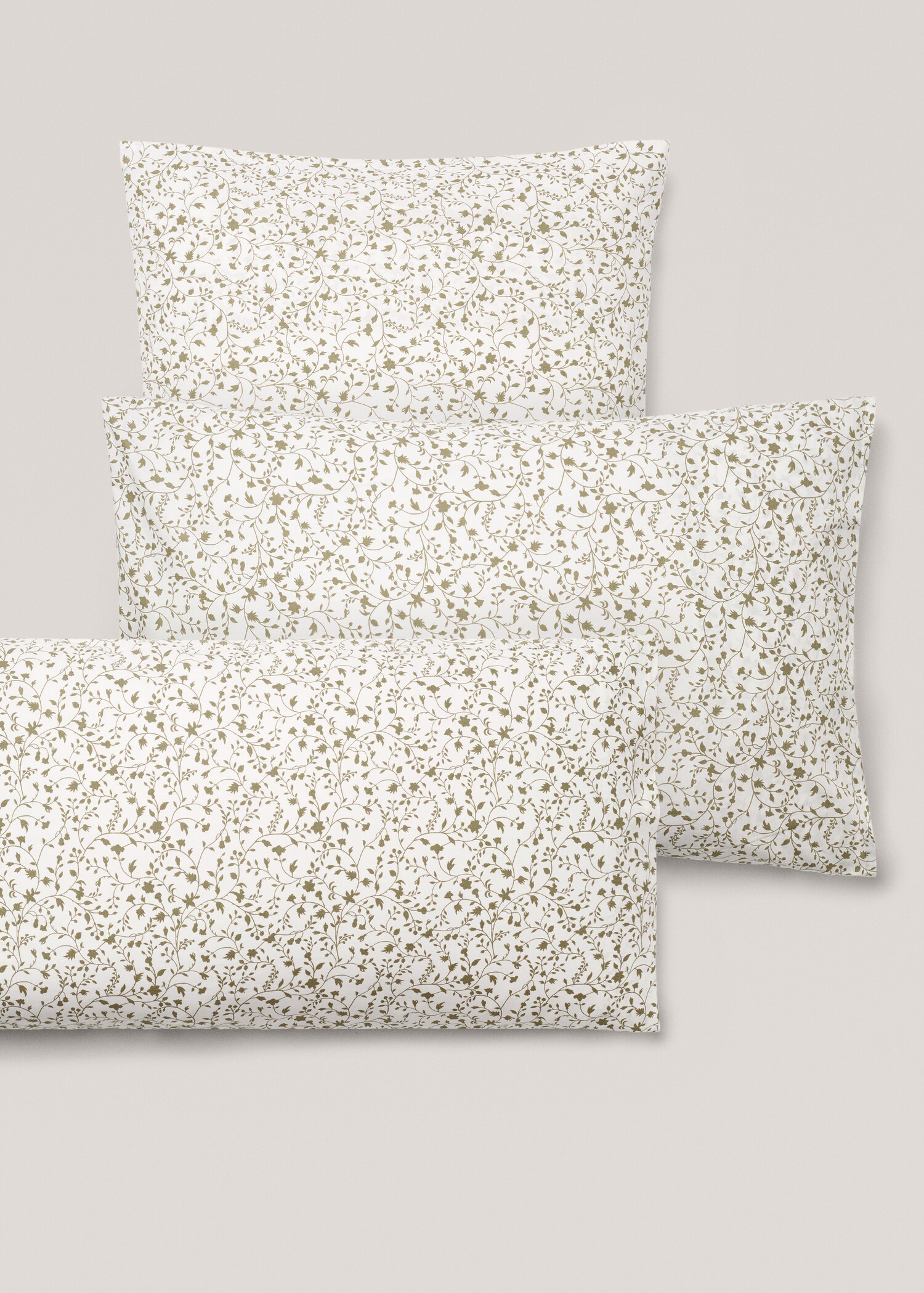 Multi-flower cotton pillowcase 50x75cm (Pack of 2) - Details of the article 4