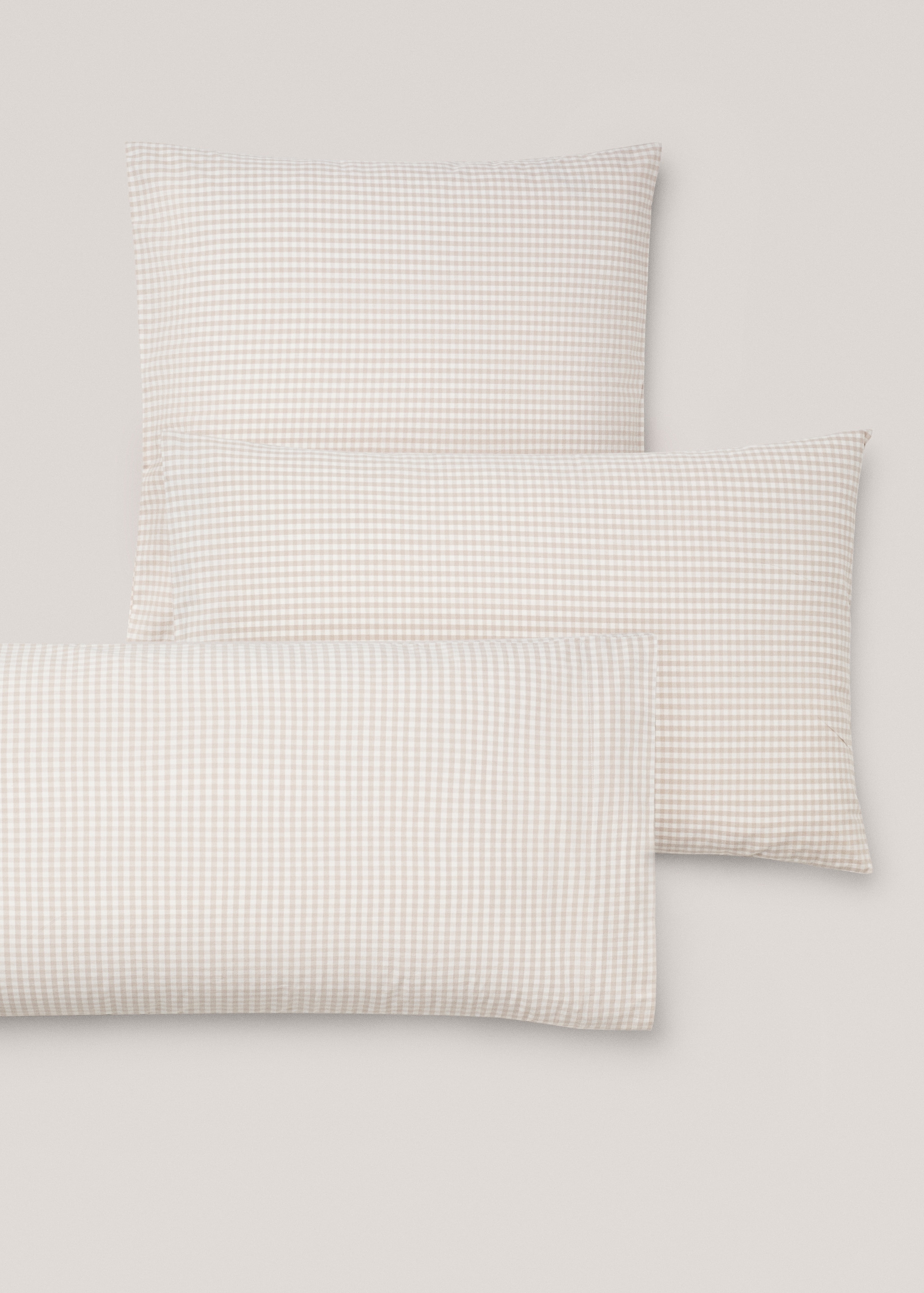 Vichy printed pillowcase 50X75cm - Details of the article 4