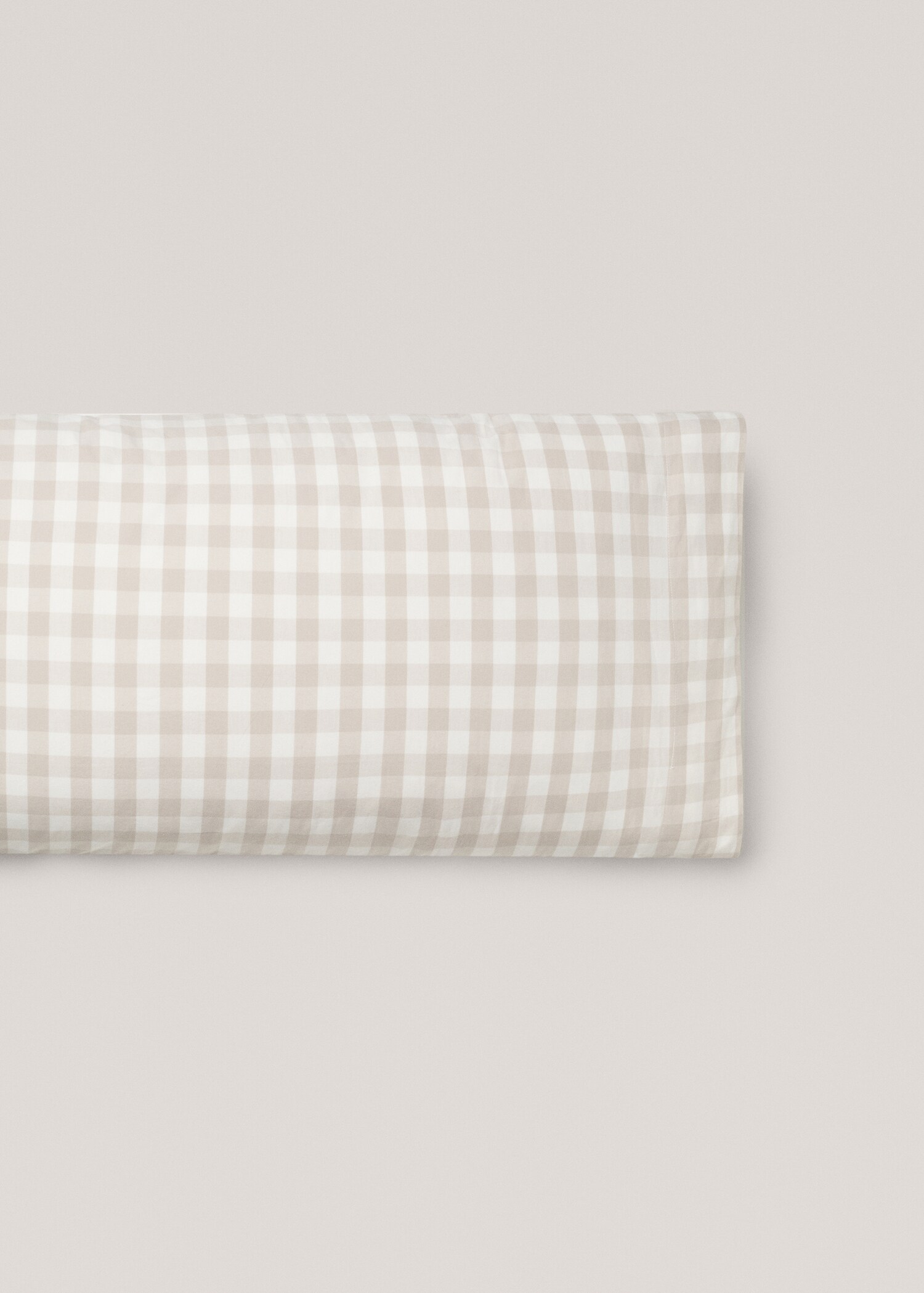 Check cotton pillowcase 45x110cm - Article without model