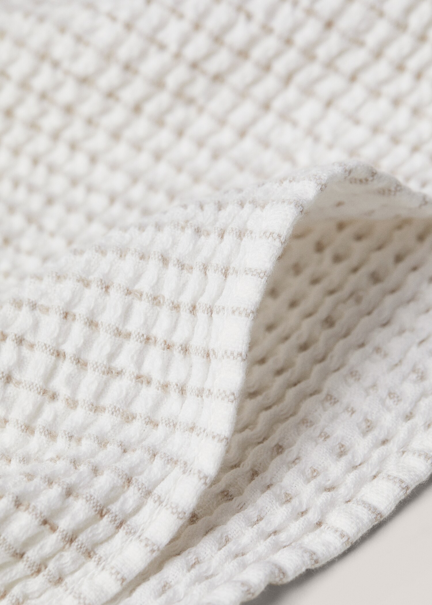 Texturiertes Gästetuch mit Streifenmuster 30 x 35 cm - Detail des Artikels 1