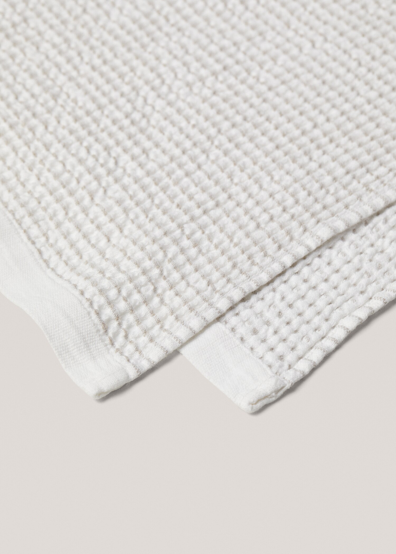 Tovallola lavabo textura ratlles 50x90cm - Detall de l'article 2