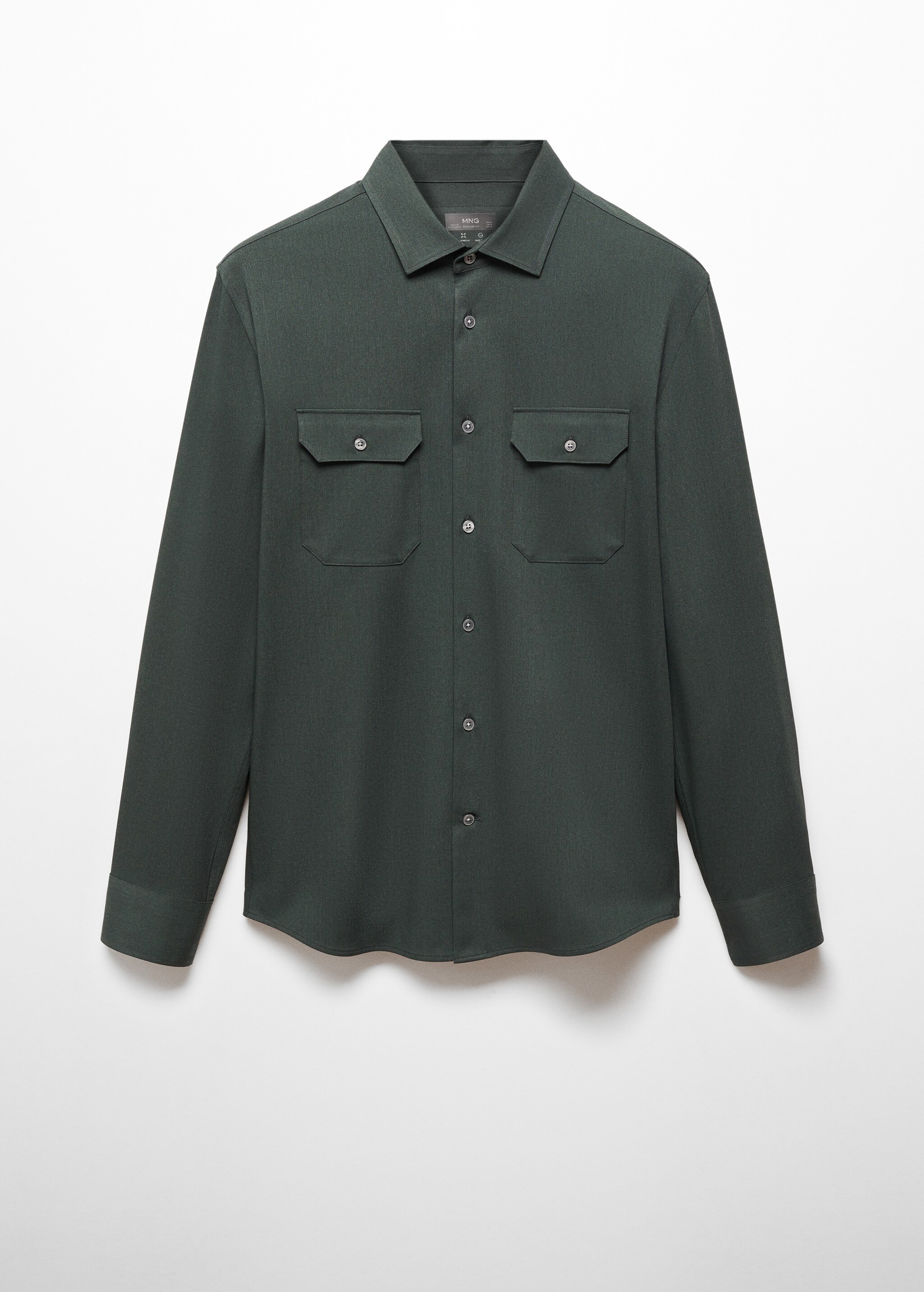 Overshirt with stretch fabric pockets - Artigo sem modelo