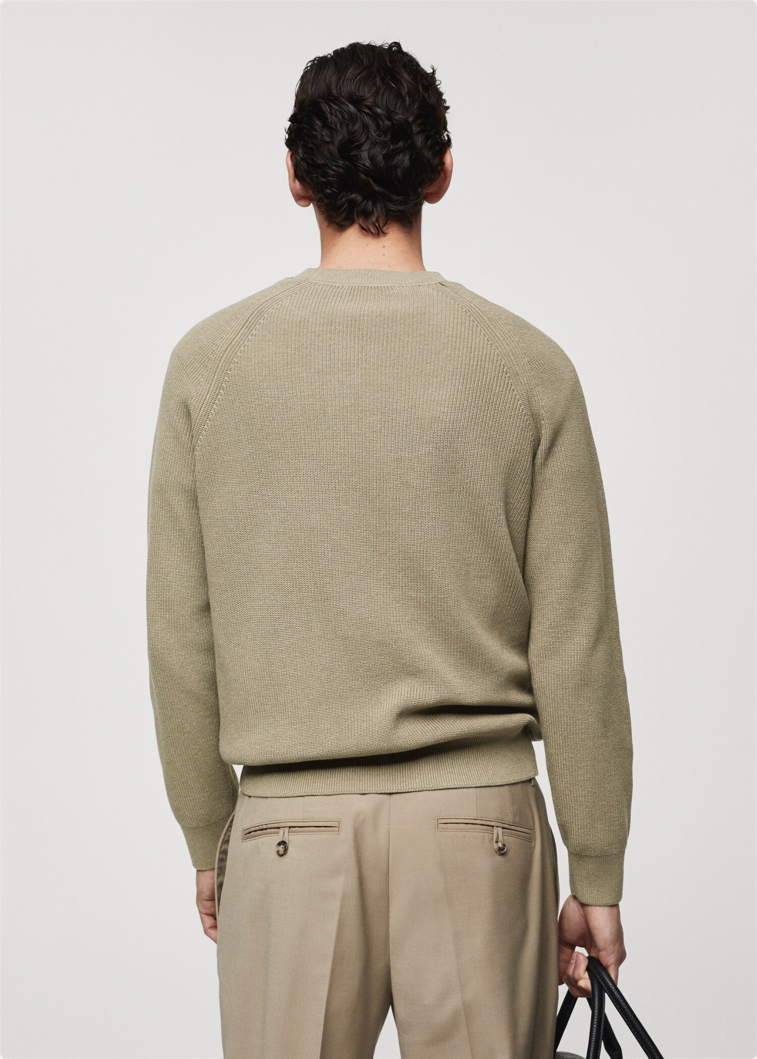 Jersey canalé cuello redondo - Reverso del artículo
