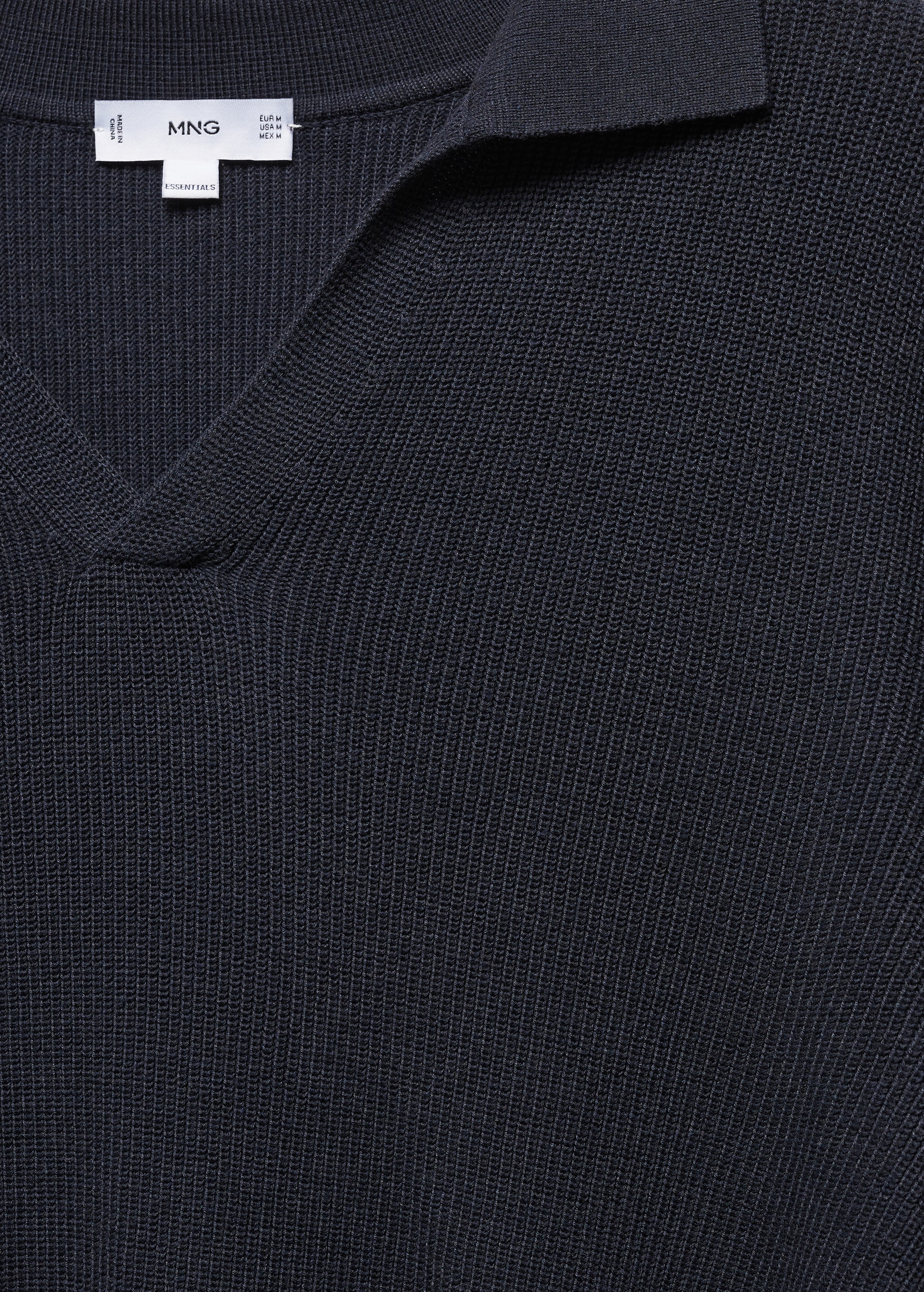 Ribbed knit polo shirt - Details of the article 8