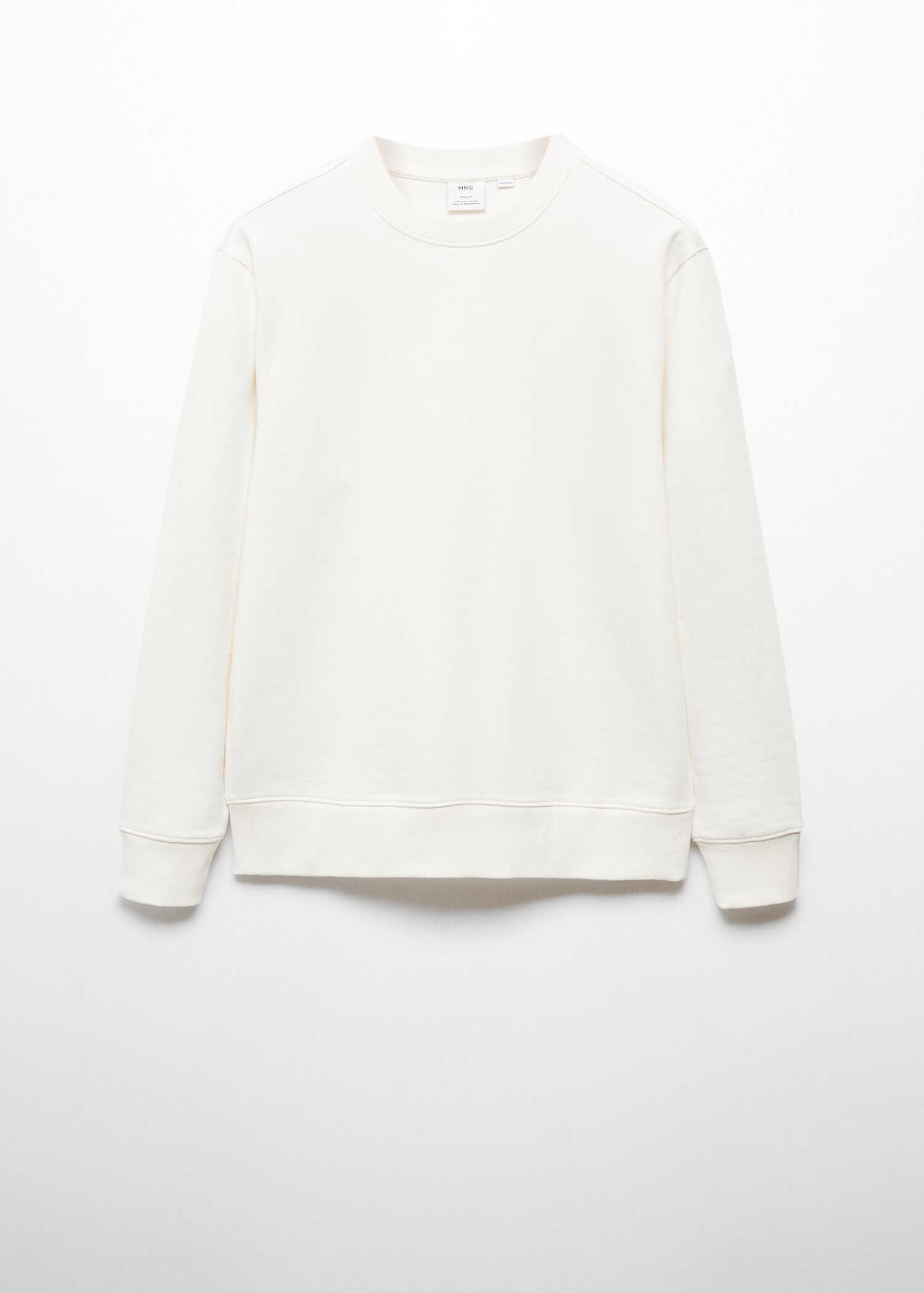 100% cotton basic sweatshirt  - Article without model