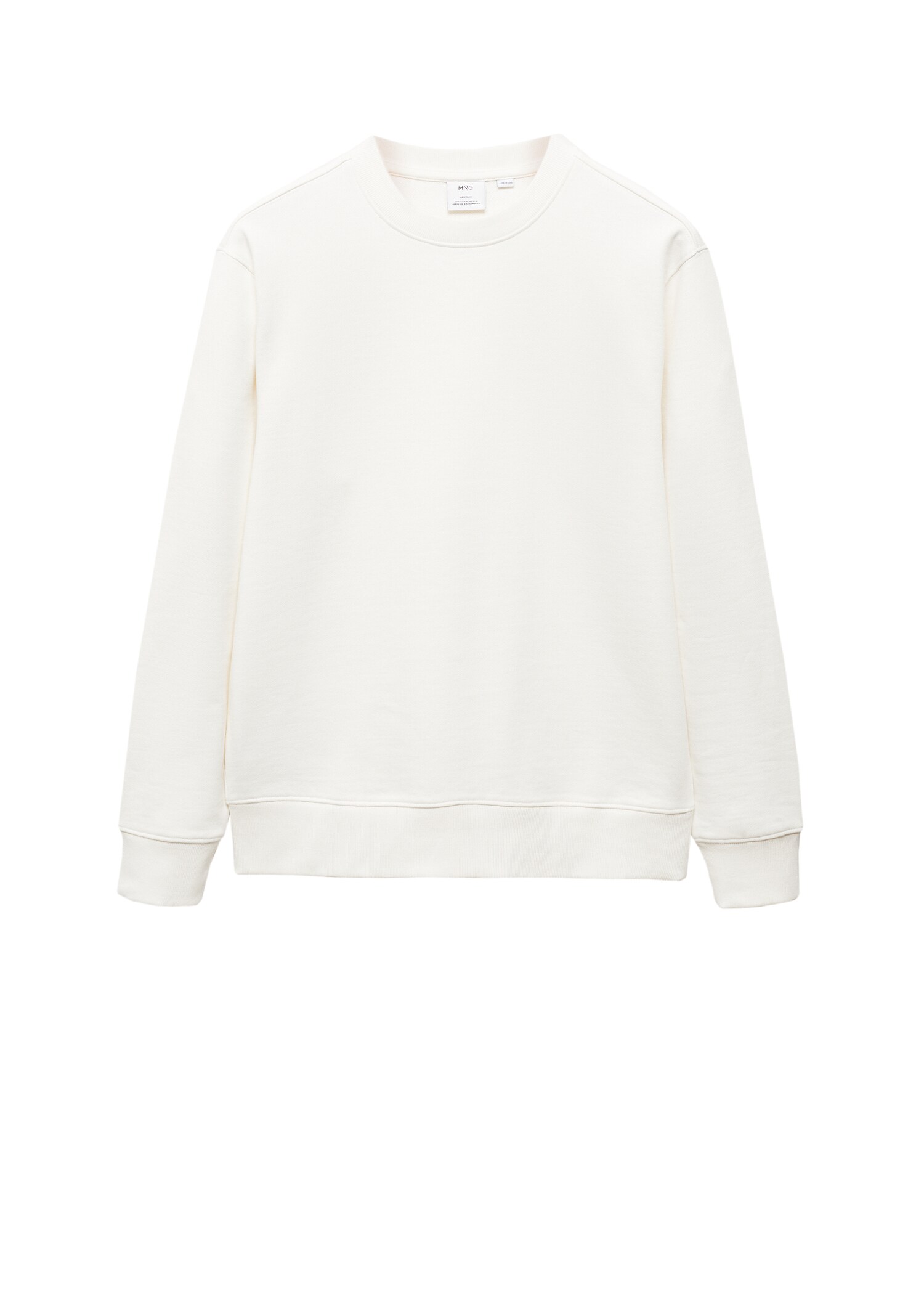 100% cotton basic sweatshirt  - Details of the article 9