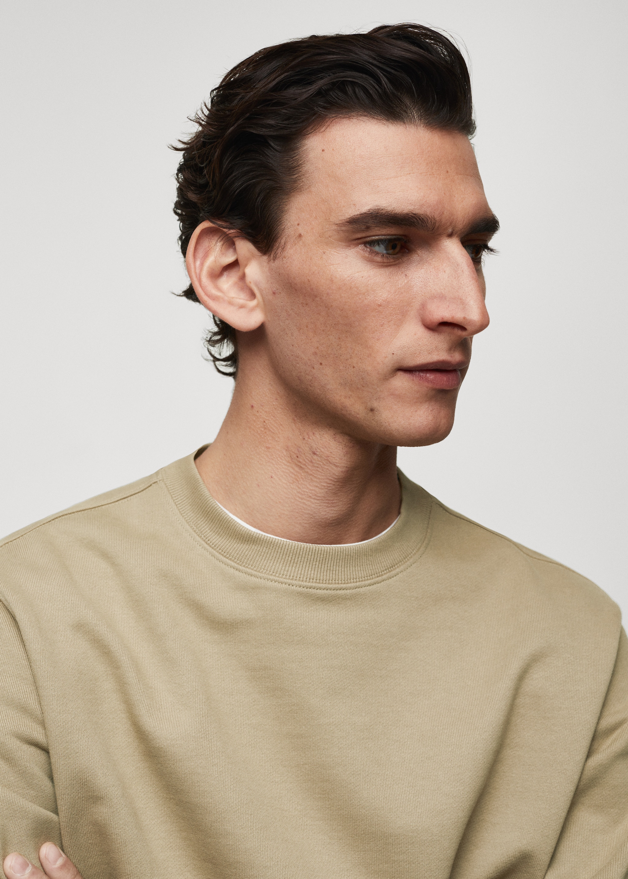 100% cotton basic sweatshirt  - Details of the article 1