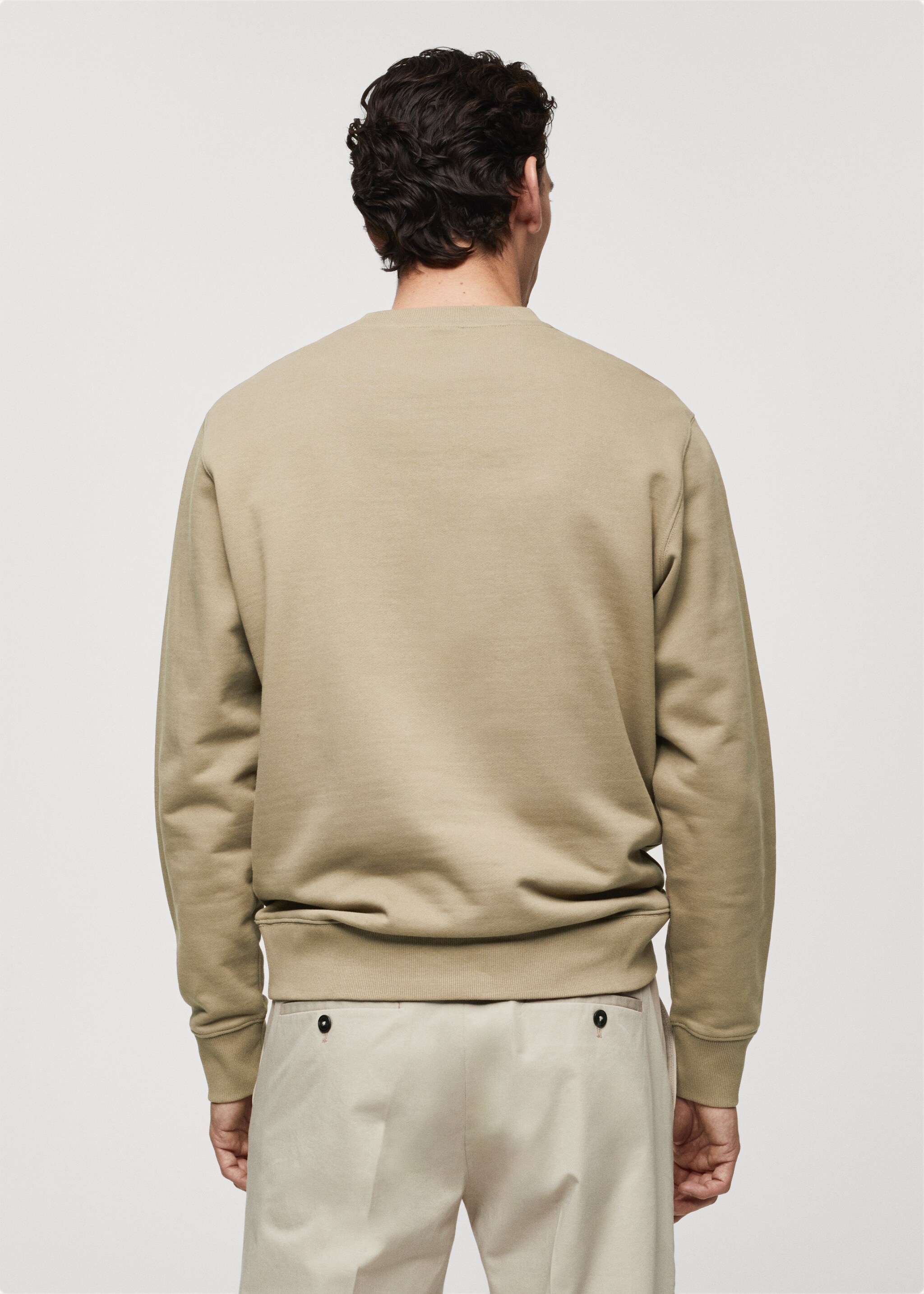 Sweatshirt básica de 100% algodão - Verso do artigo
