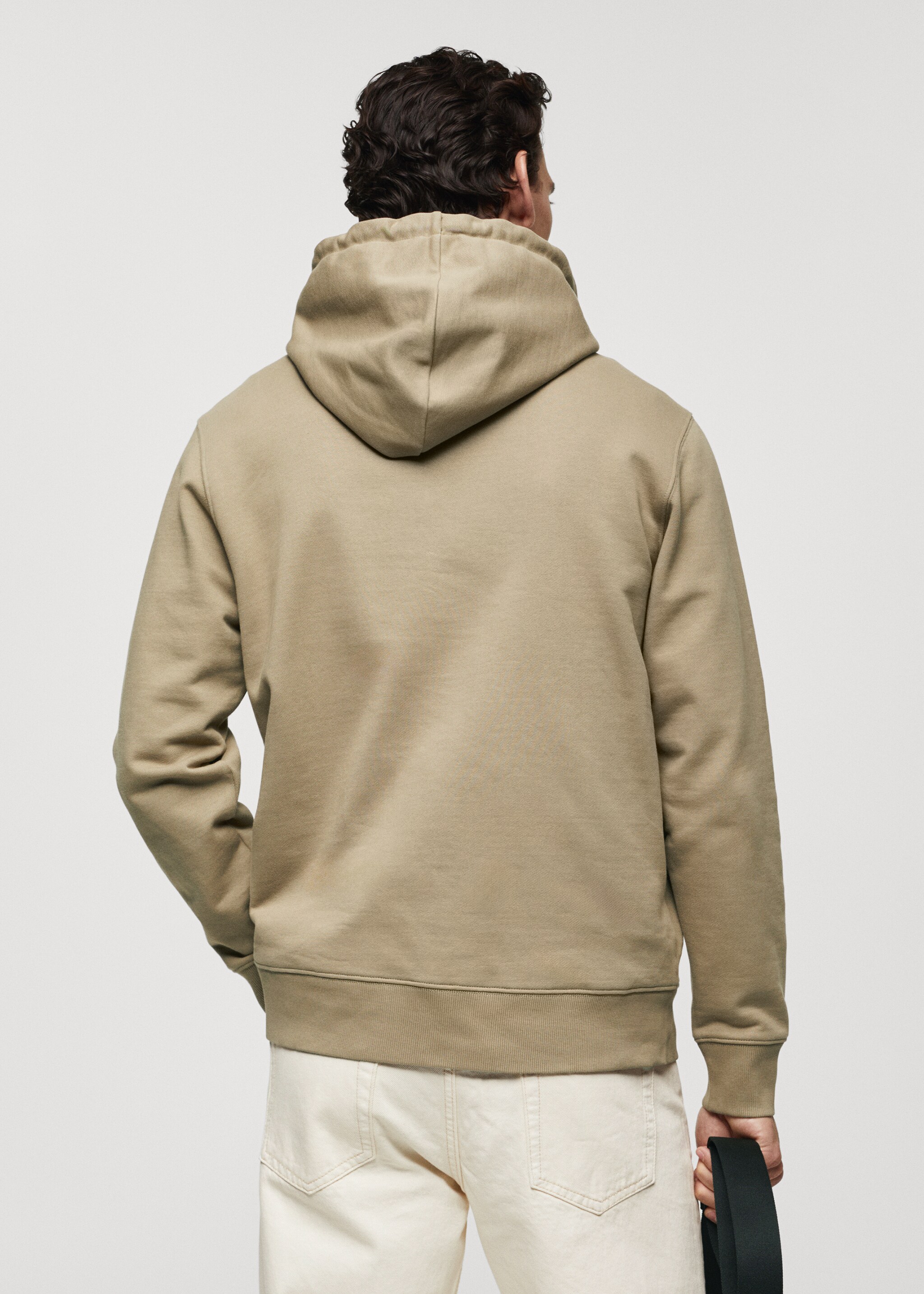 Lightweight cotton hooded sweatshirt - Reverse of the article