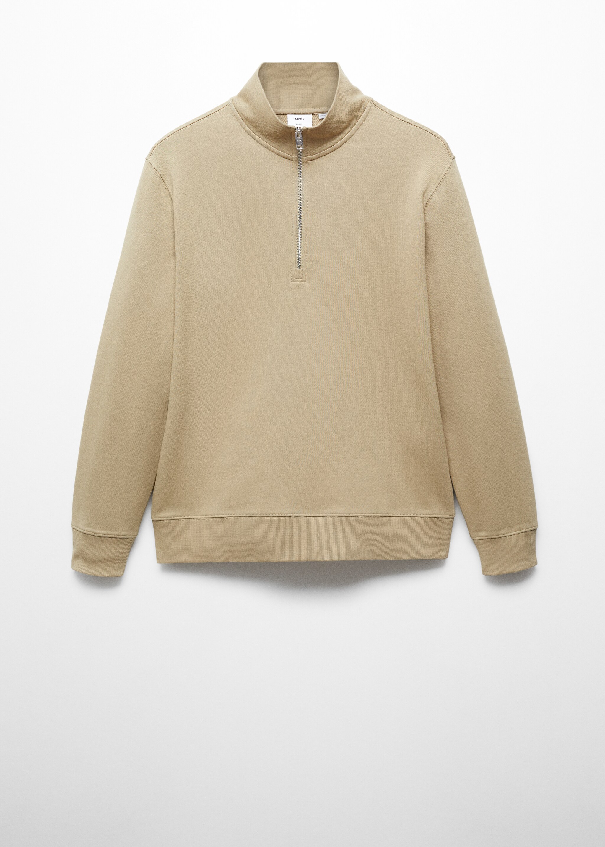 Sweatshirt de algodão com fecho de correr - Artigo sem modelo