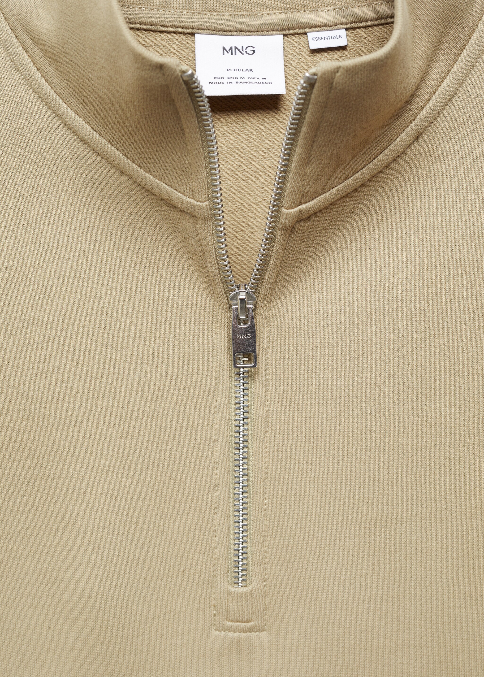 Zipper cotton sweater - Details of the article 8