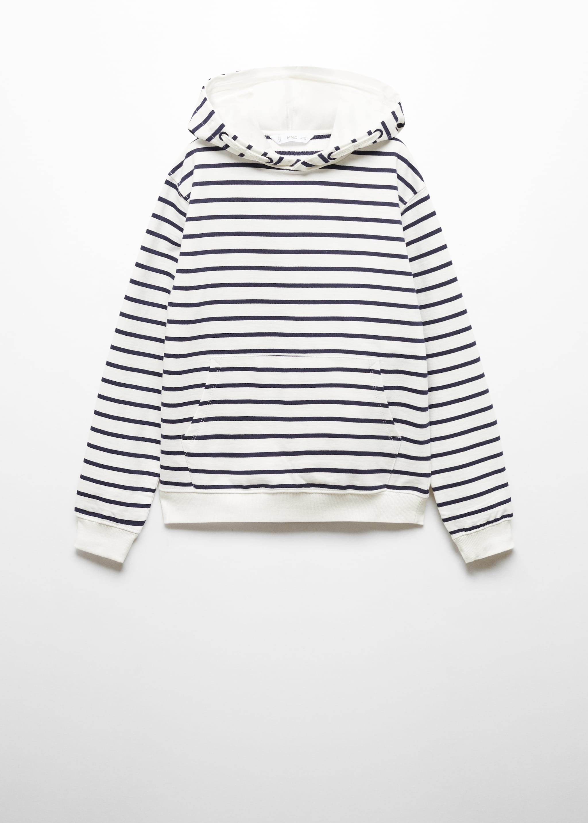 Striped hooded sweatshirt - Article without model