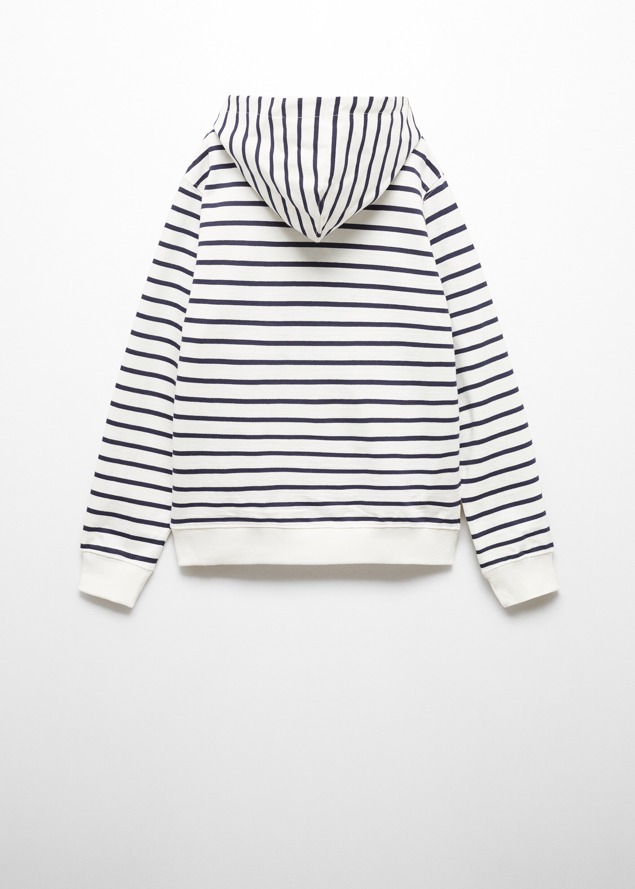 Striped hooded sweatshirt - Reverse of the article