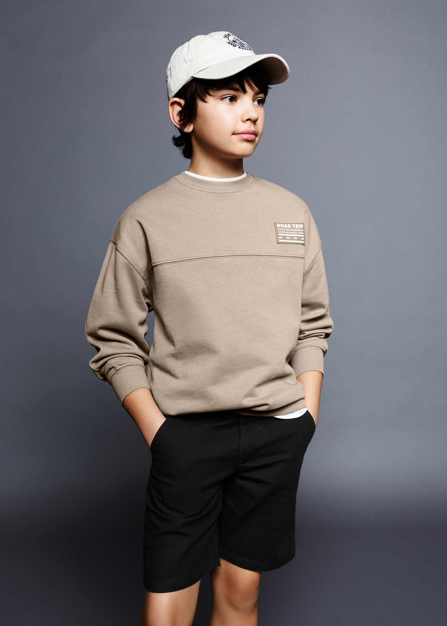 Message cotton sweatshirt - Medium plane