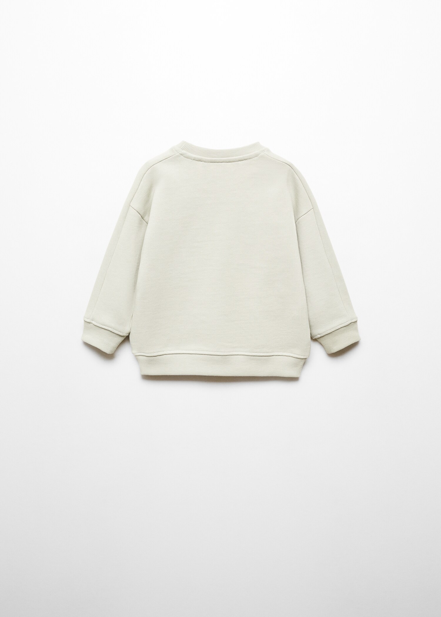 Printed cotton sweatshirt - Зворотна сторона товару