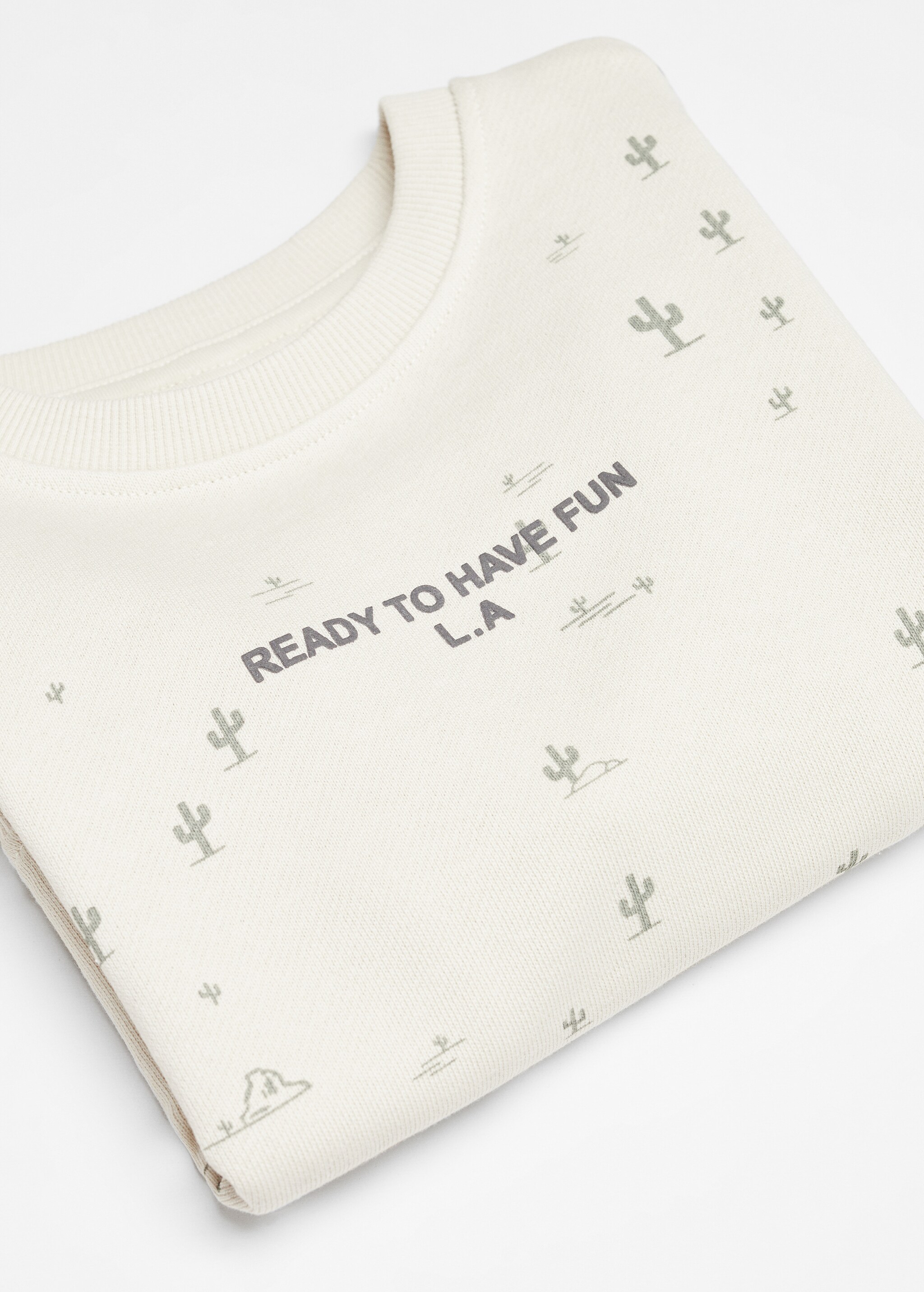 Printed message sweatshirt - Details of the article 8