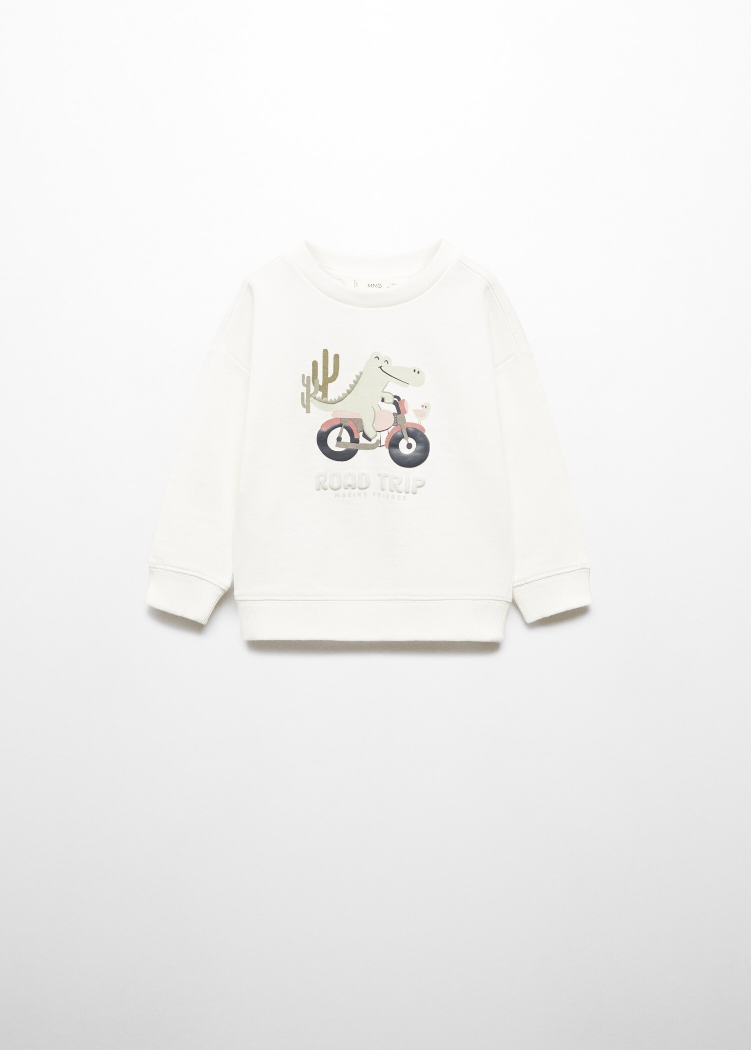 Printed cotton sweatshirt - Article without model