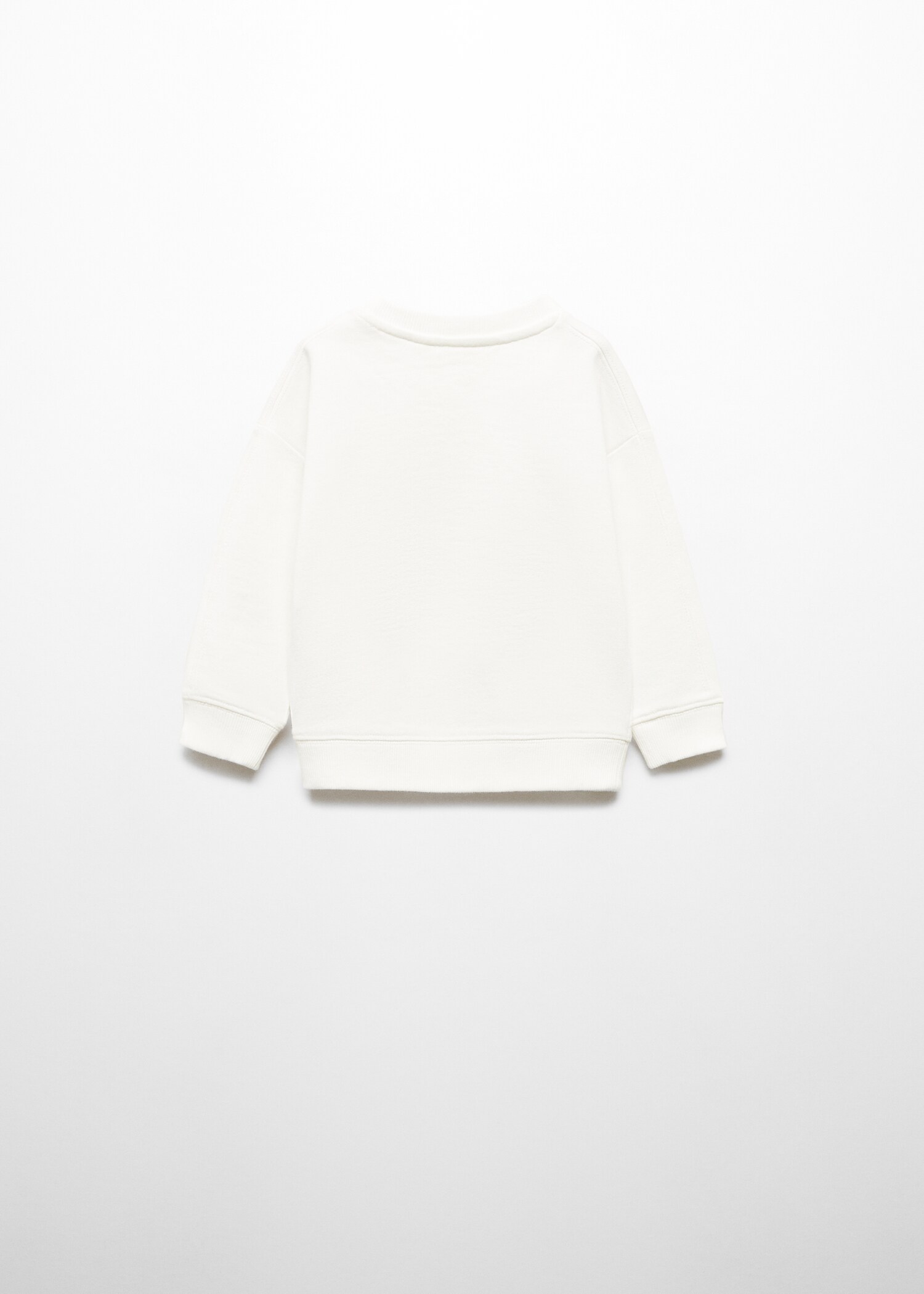 Printed cotton sweatshirt - Reverse of the article