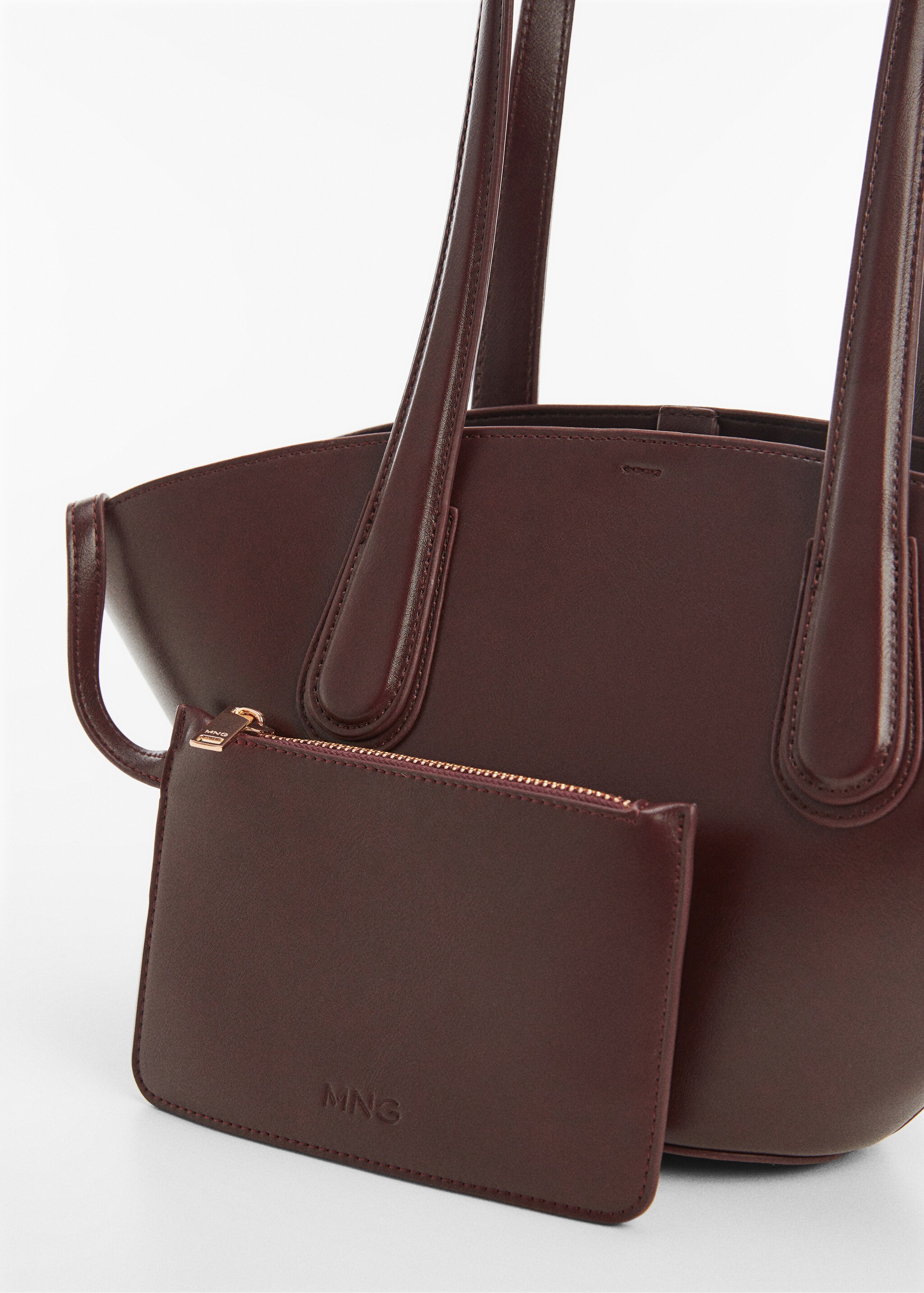 Leather-effect shopper bag - Details of the article 1