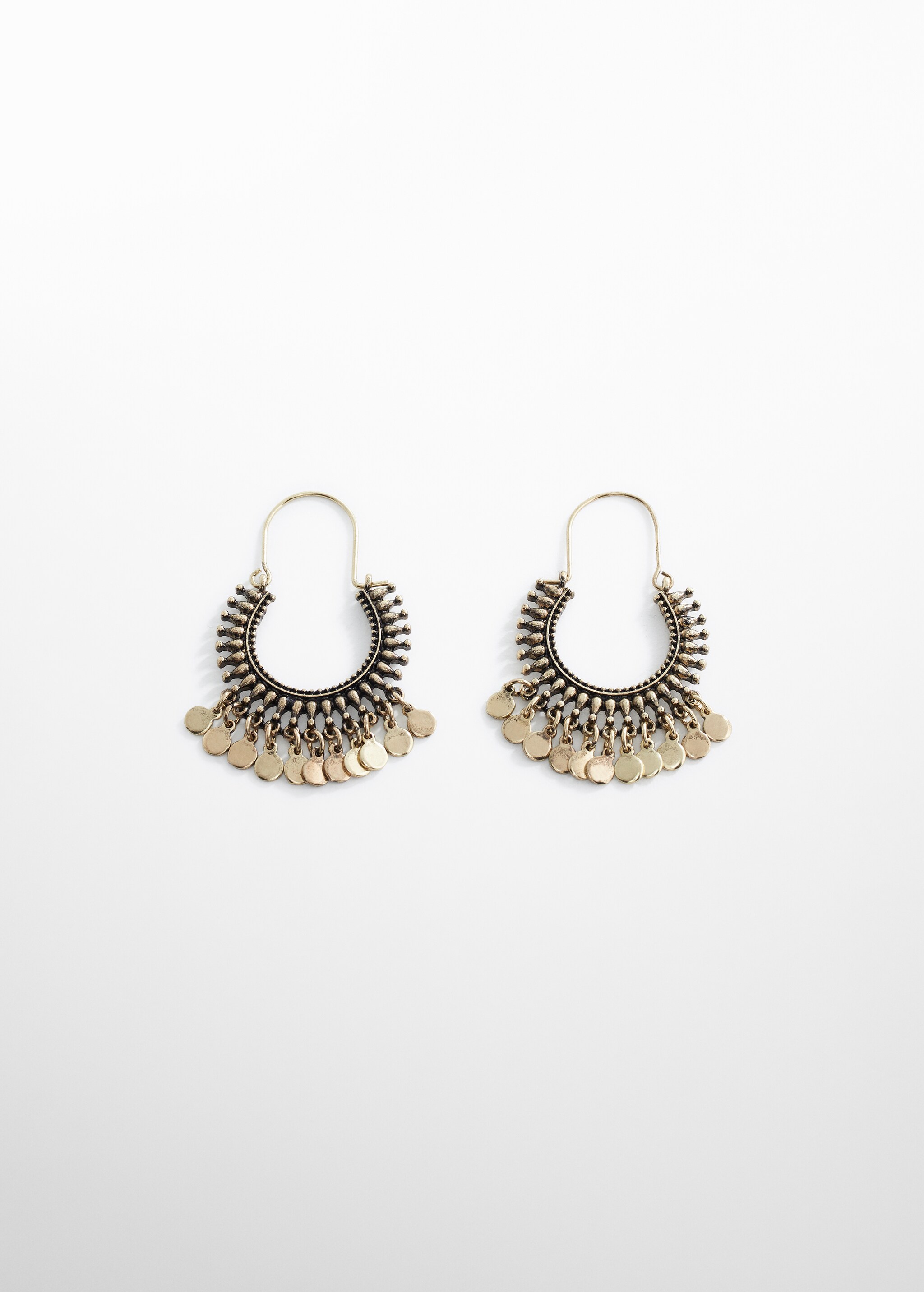 Metallic hoop earrings - Товар без моделі
