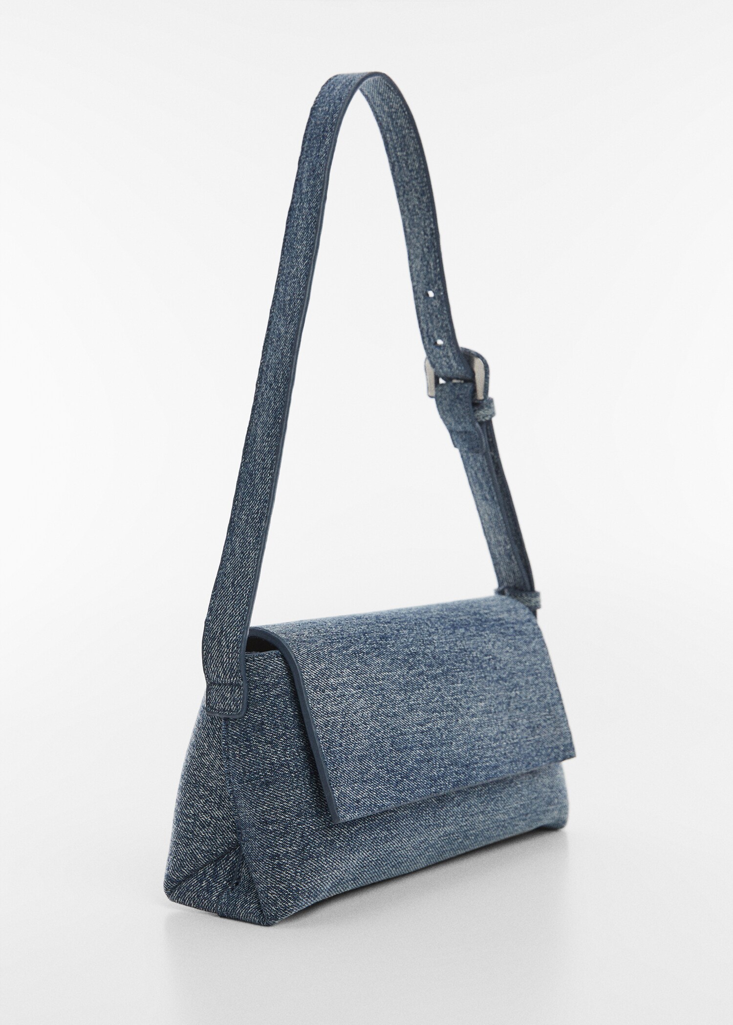 Denim shoulder bag - Medium plane