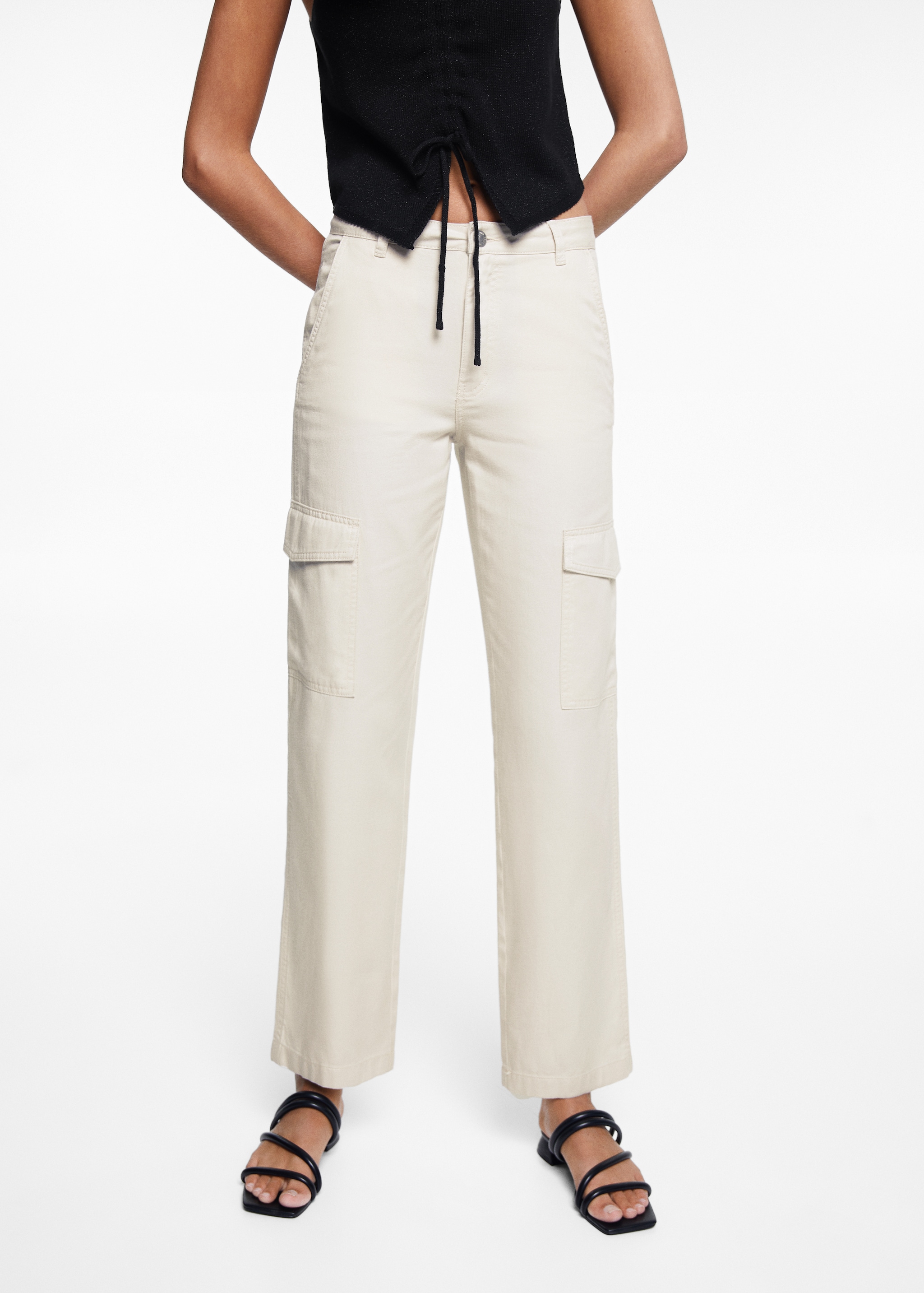 Straight cargo trousers - Details of the article 6