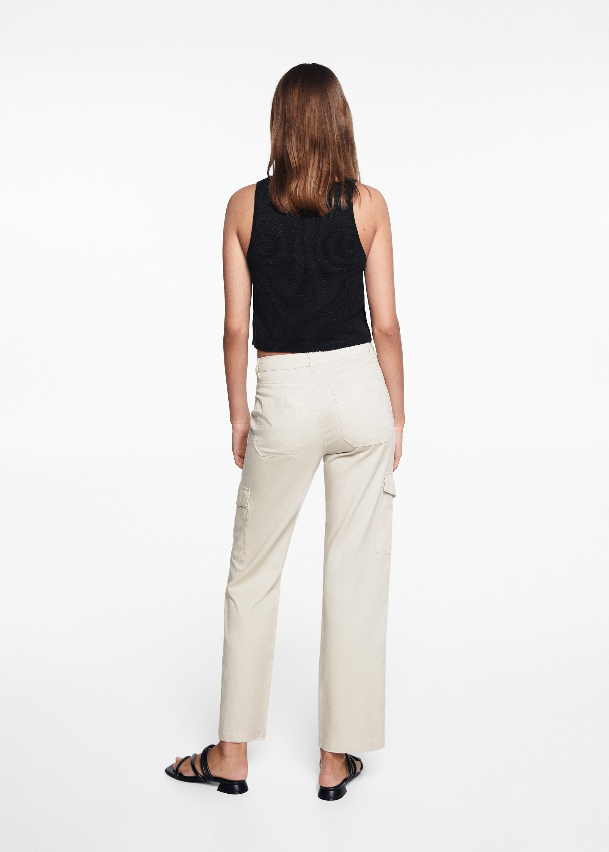 Straight cargo trousers - Reverse of the article