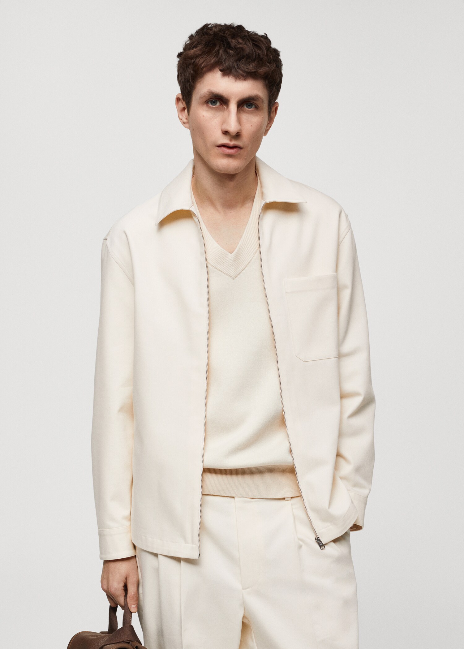Surchemise coton poche - Plan moyen