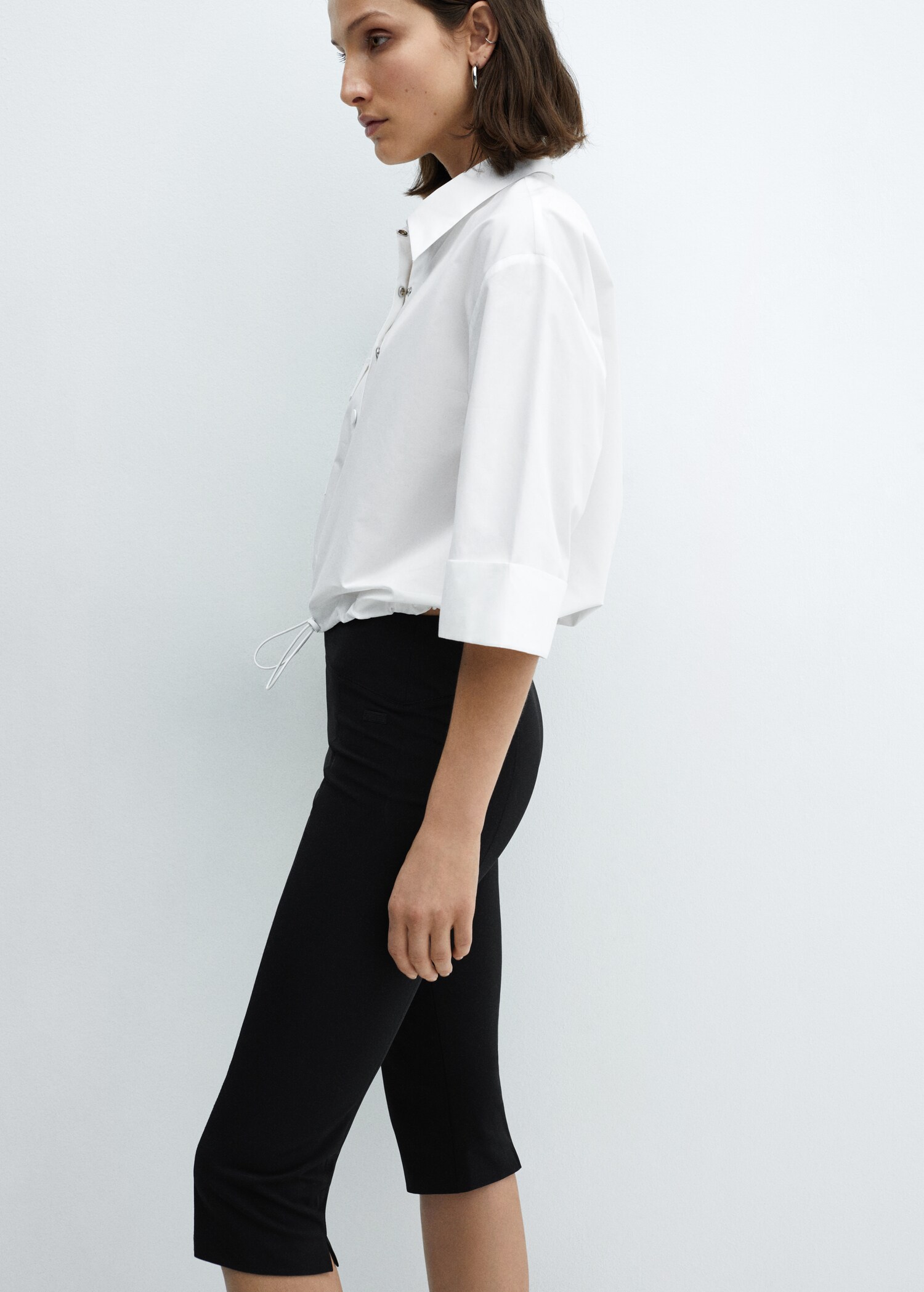 Adjustable hem cotton shirt - Details of the article 4