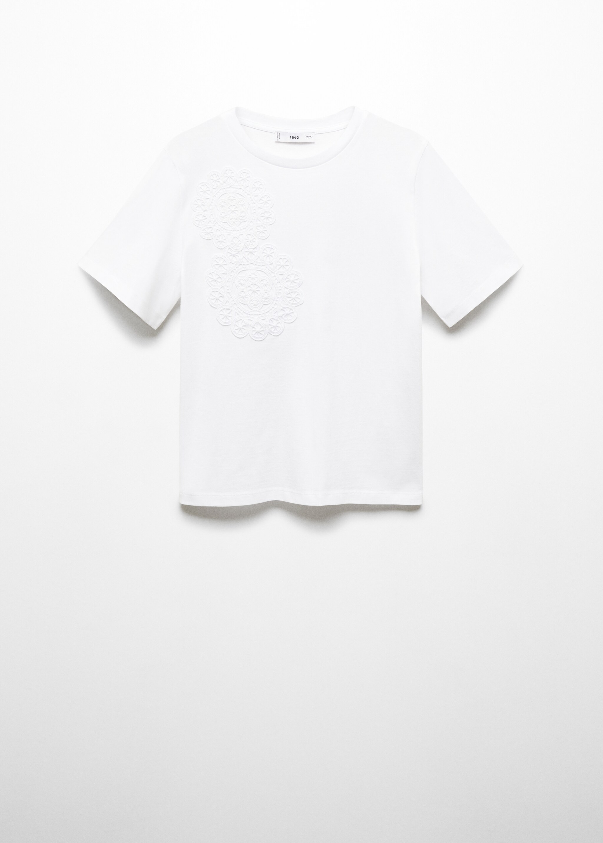 Baumwoll-T-Shirt mit Stickerei - Artikel ohne Model