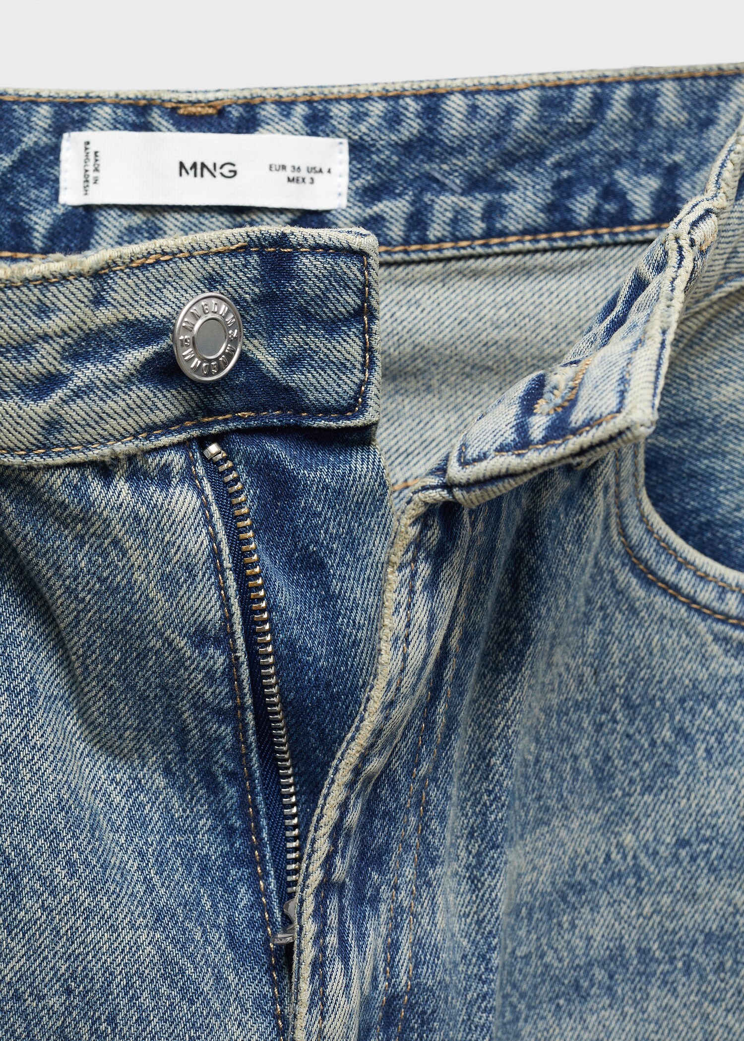Jeans rectos tiro medio - Detalle del artículo 8