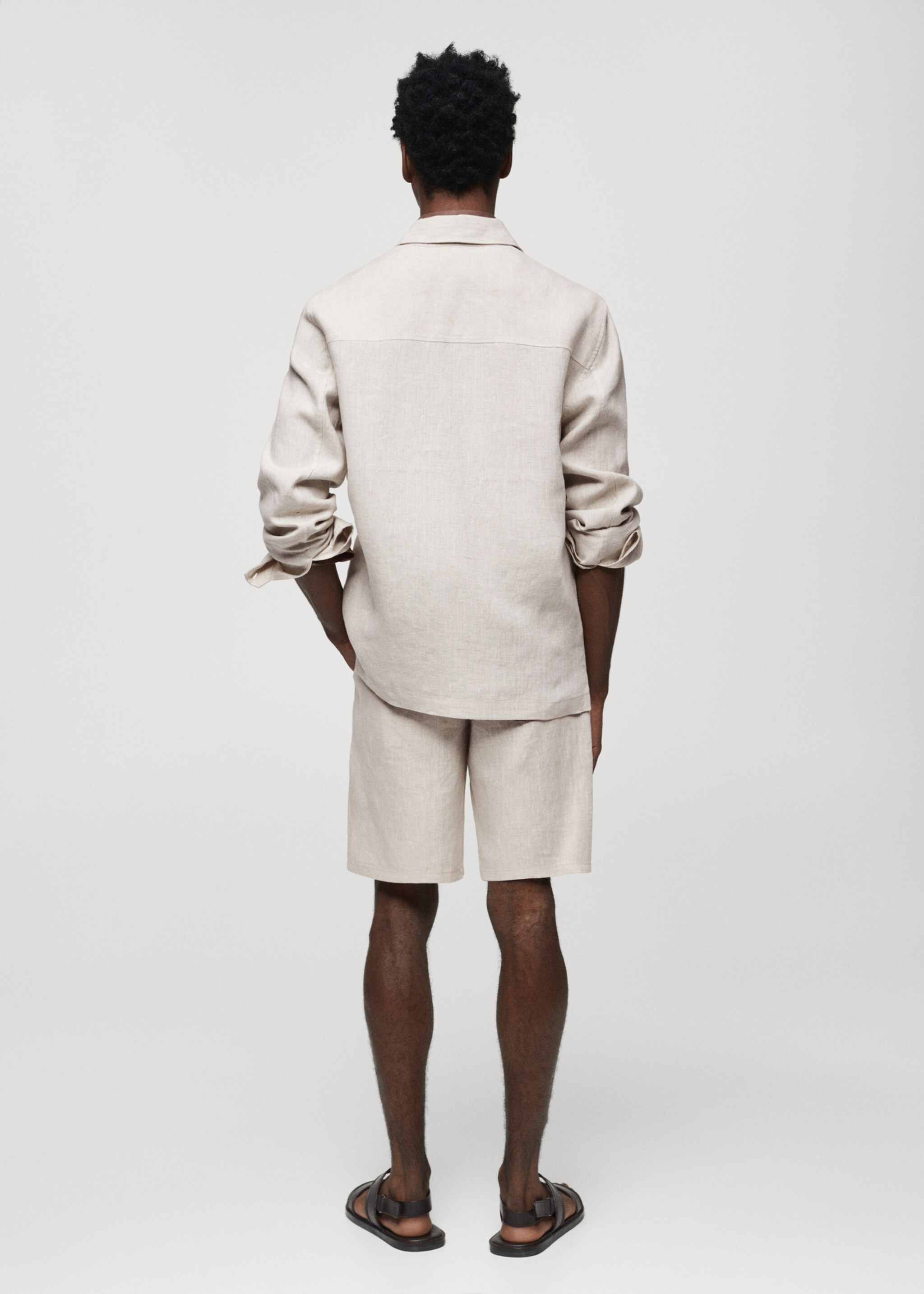 Surchemise 100 % lin poches - Verso de l’article