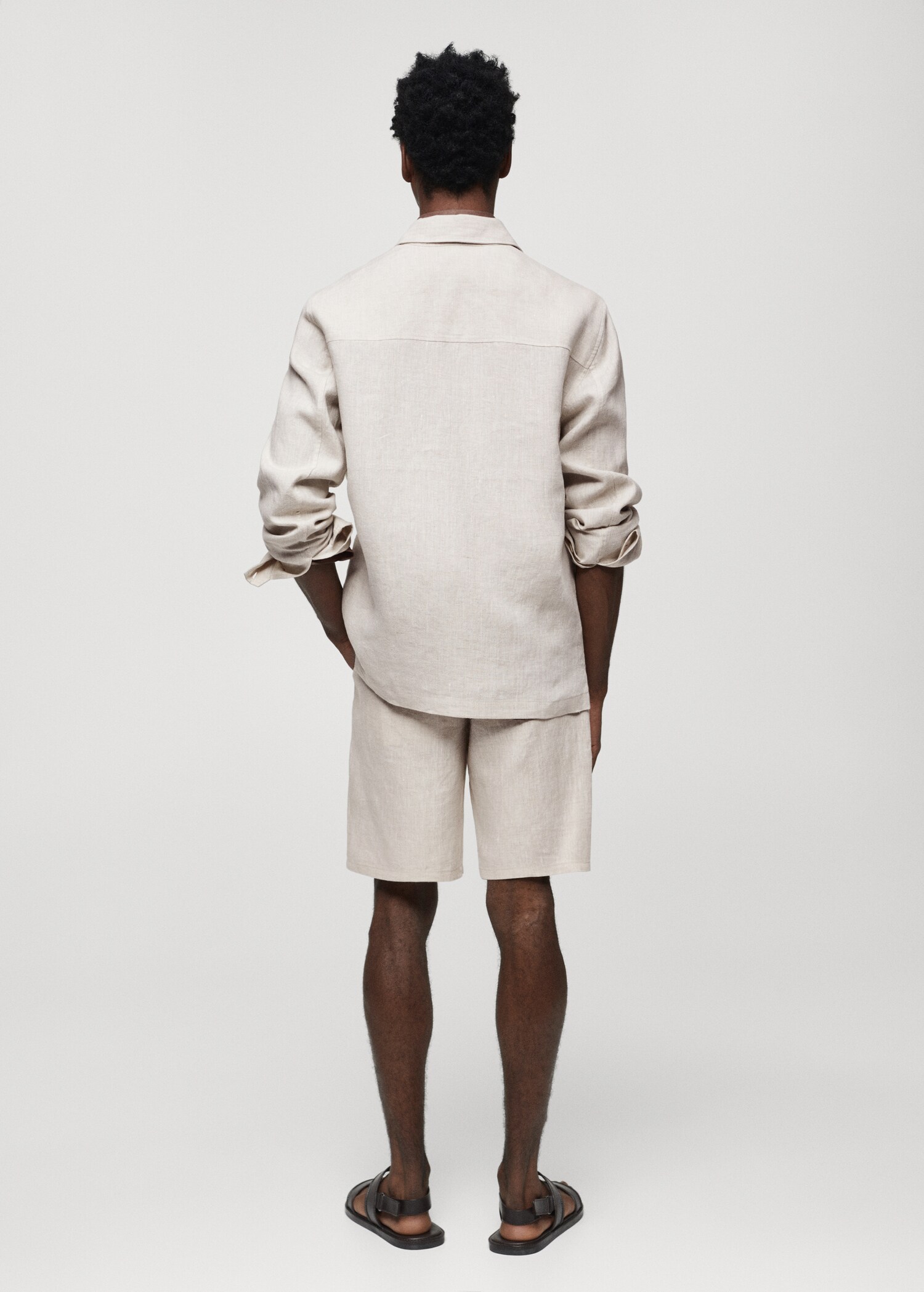 Surchemise 100 % lin poches - Verso de l’article