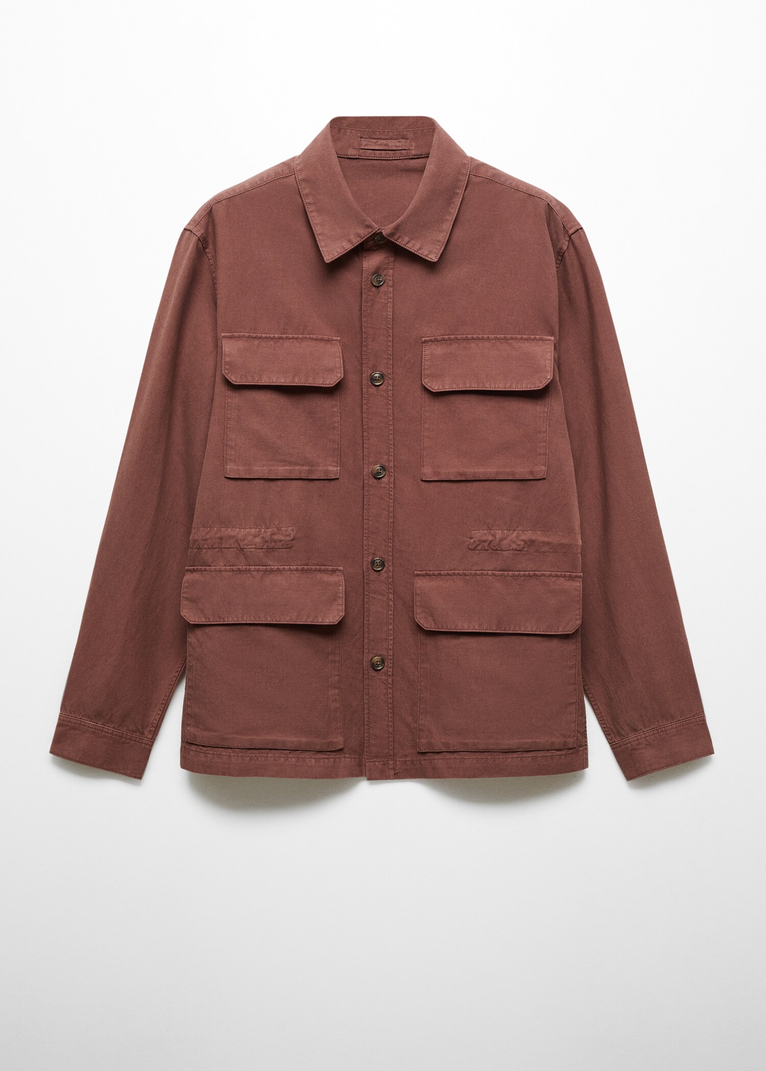 Leinen-Overshirt mit Taschen - Artikel ohne Model