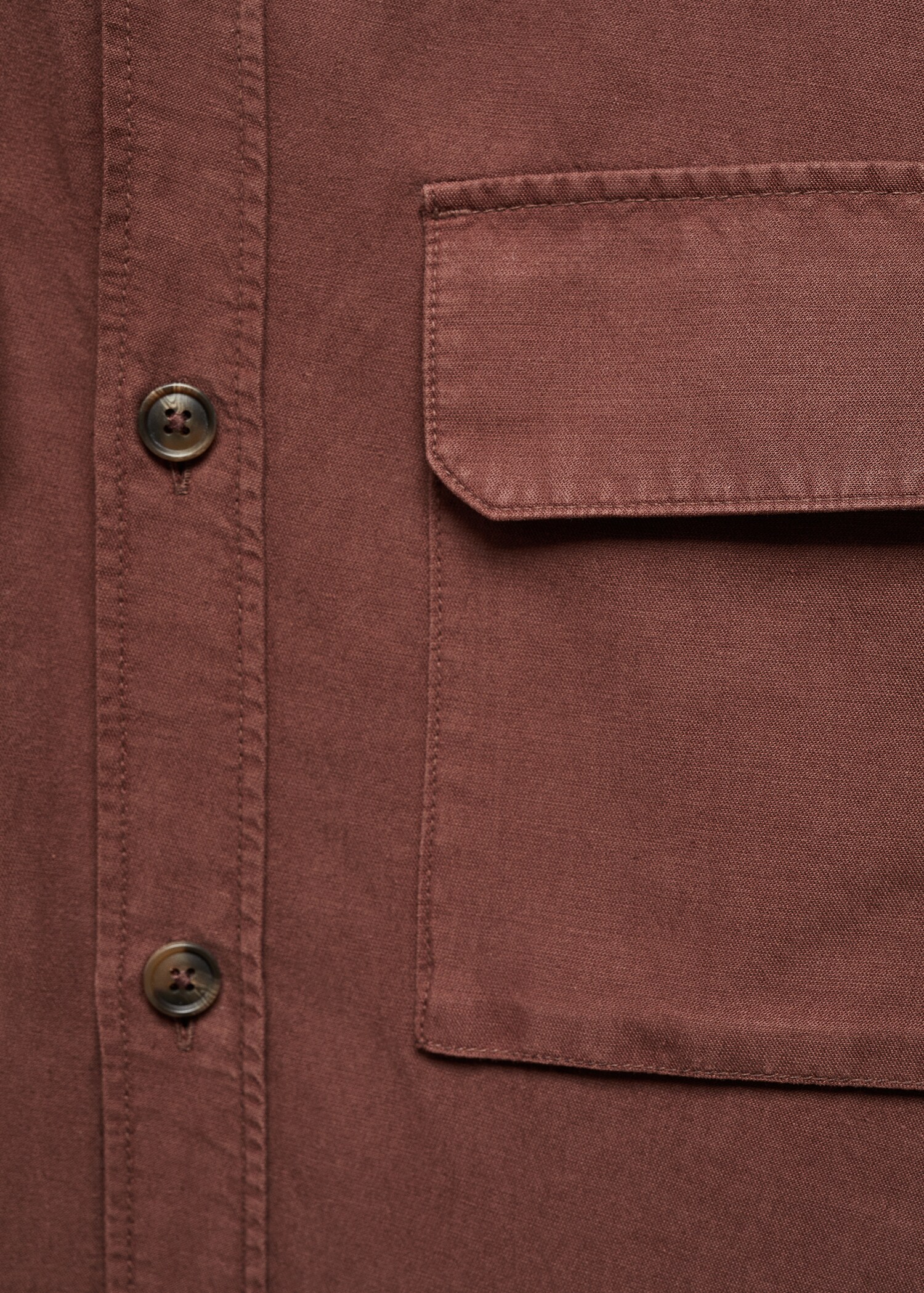 Leinen-Overshirt mit Taschen - Detail des Artikels 8