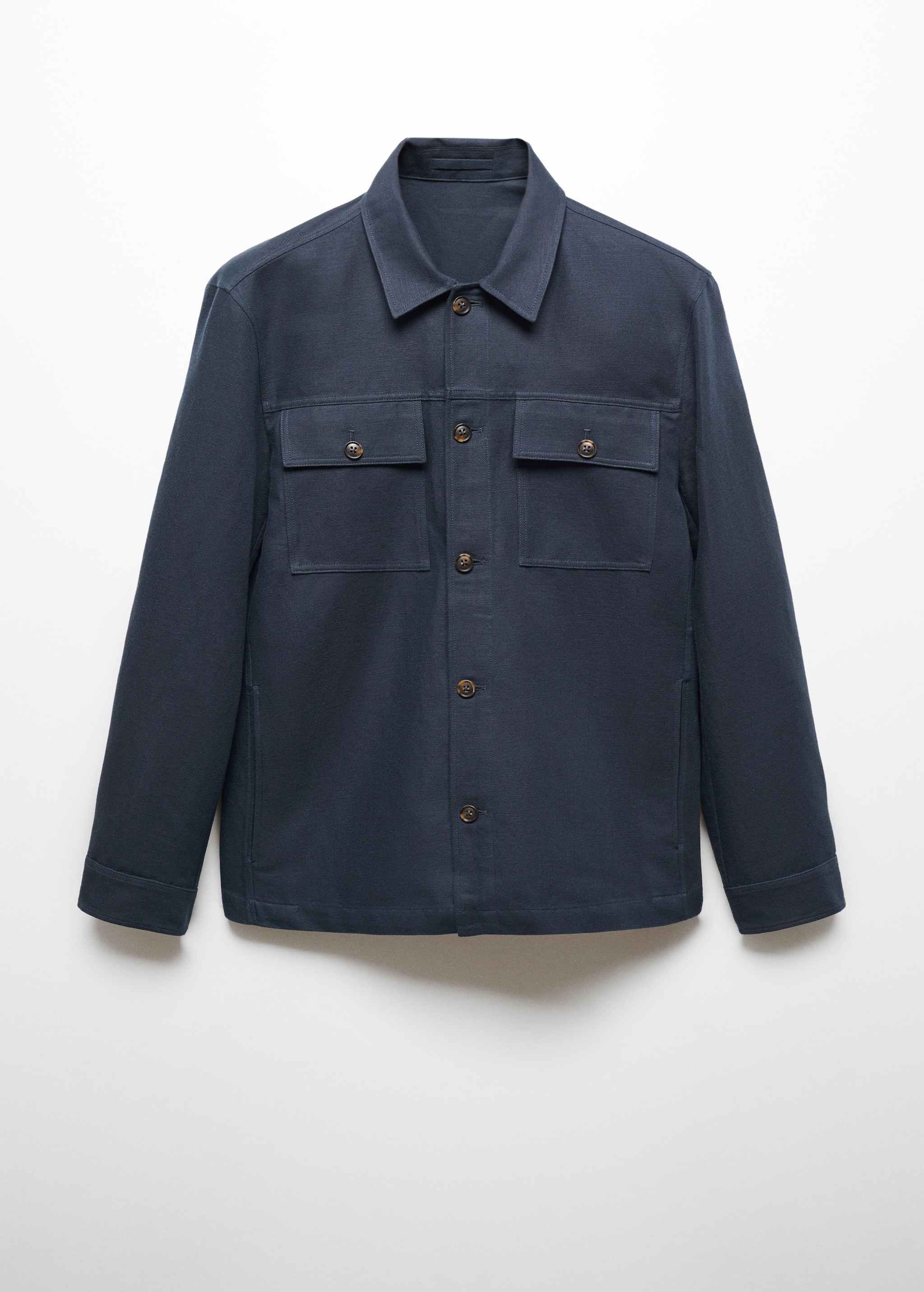 Linen cotton overshirt with pockets - Article without model