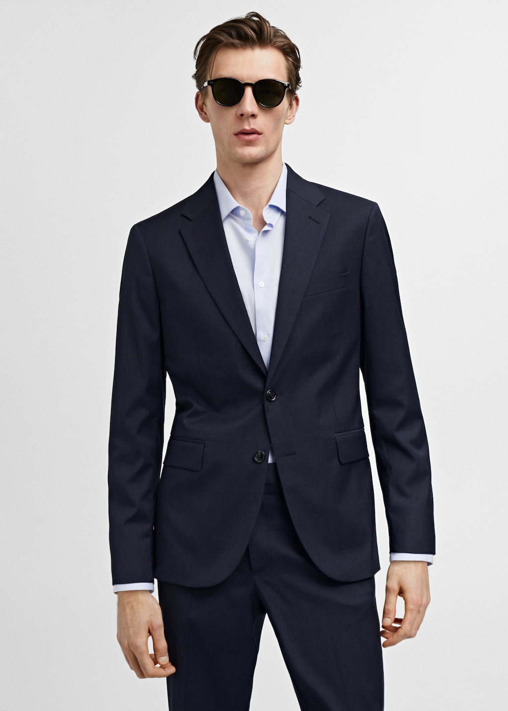 Mango Slim Fit-Anzugsakko aus Stretchbaumwolle