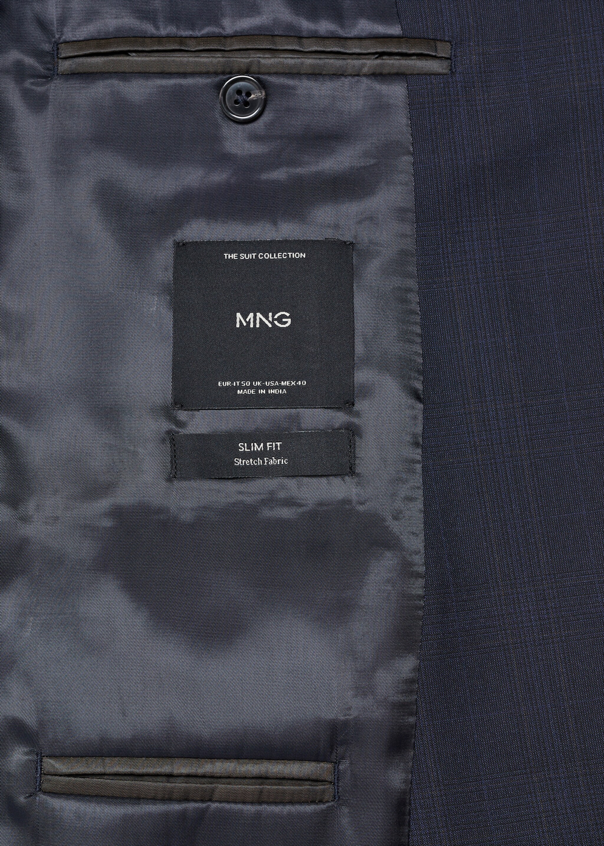 Stretch-fabric slim-fit suit jacket - Details of the article 8
