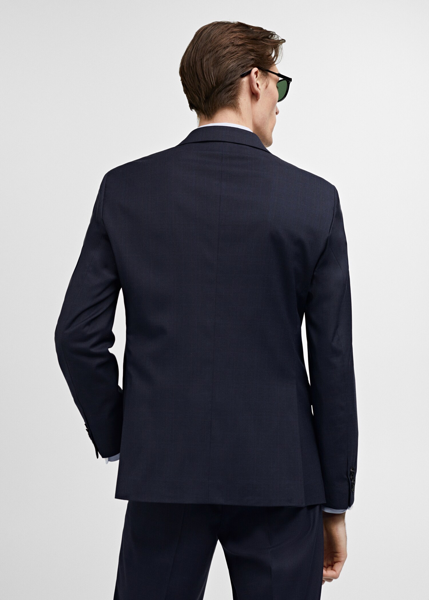 Blazer de fato stretch slim fit - Verso do artigo