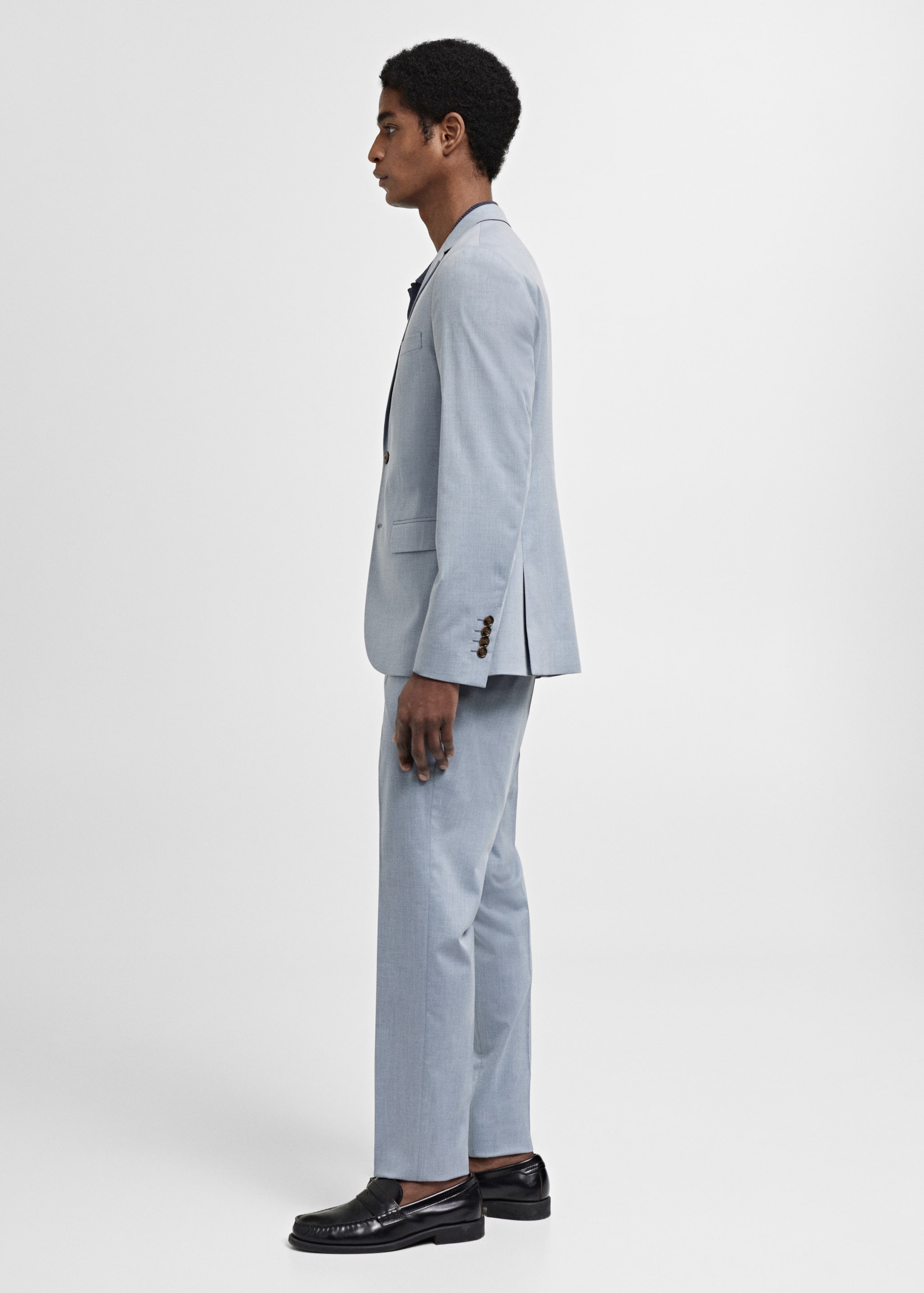 Костюмный пиджак super slim fit из ткани стретч - Деталь изделия 2