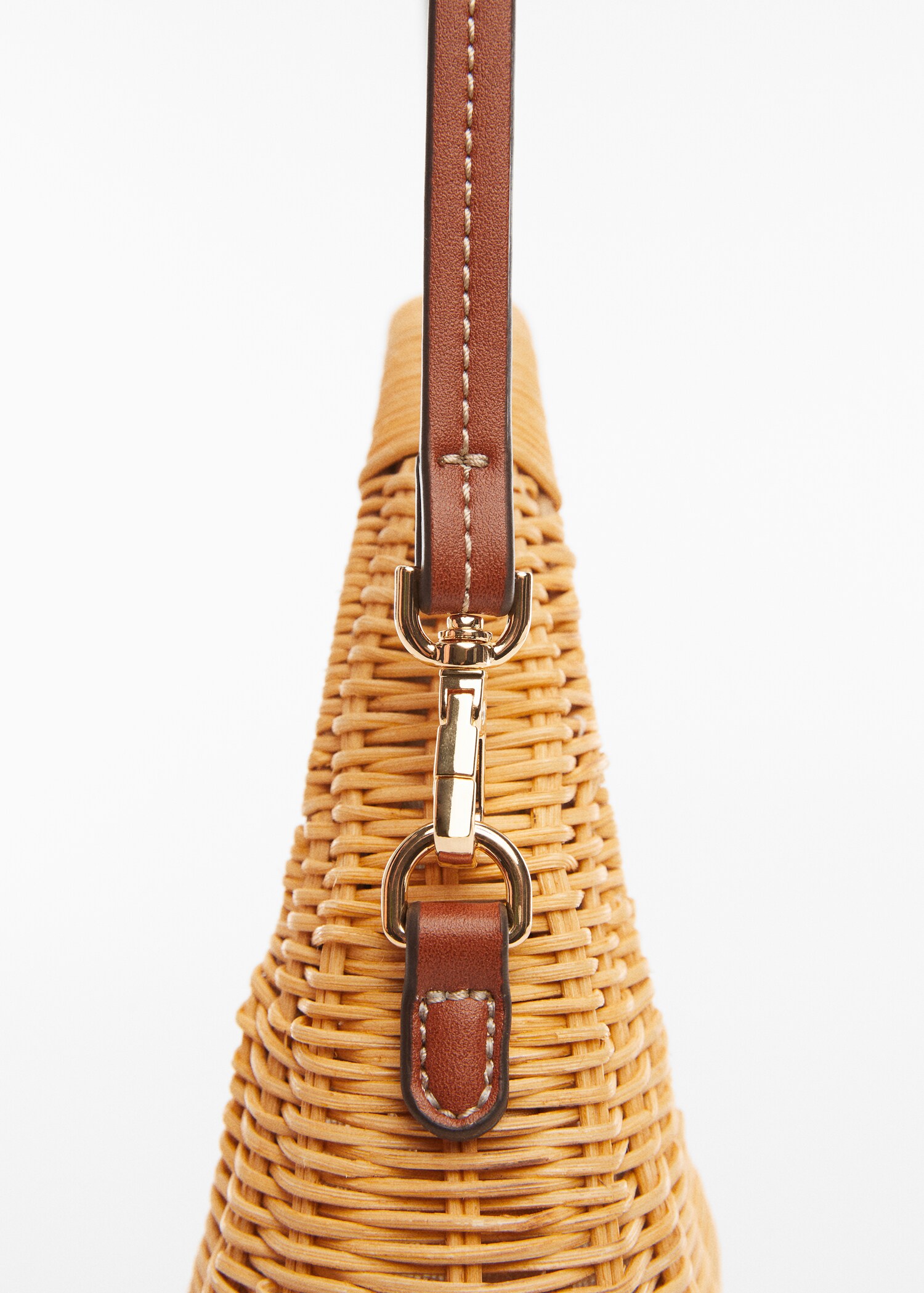 Rattan bag with double handle  - Details of the article 1